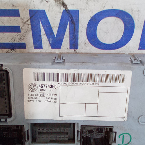 centralina body computer scatola portafusibili fiat punto 1.2 benzina 2^serie anno 2001 codice 46774360