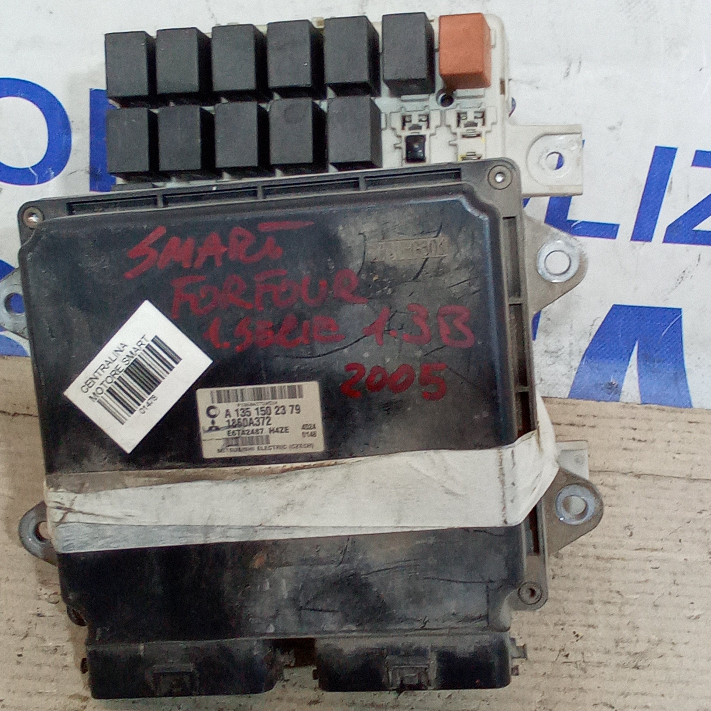 Engine control unit with body computer kit fuse box Smart Forfour 1.1/1.3 petrol year 2005