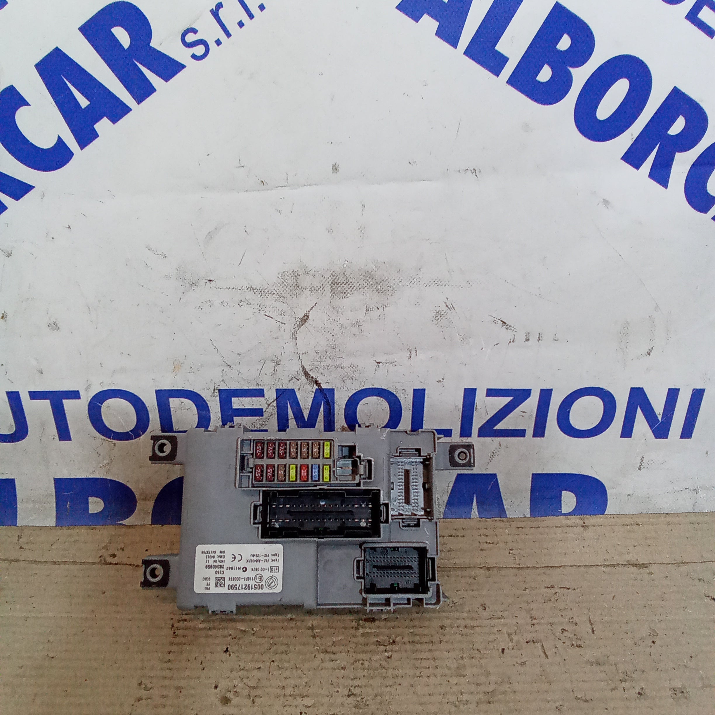 Fiat Doblò 1.4 bipower body computer ECU, year 2009/2012, part number 00519217590