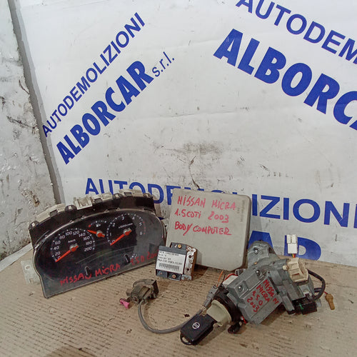 centralina body computer con kit di accensione (completo)  nissan micra 1.5cdti anno 2003 codice 248219F900