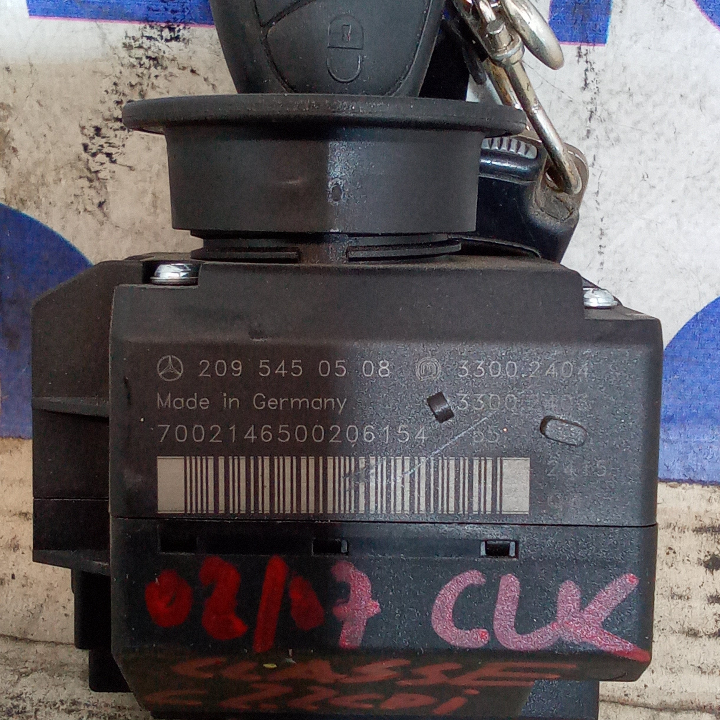Steering lock starter complete with keys Mercedes C/CLK Class 2.2cdi year 2002/2007