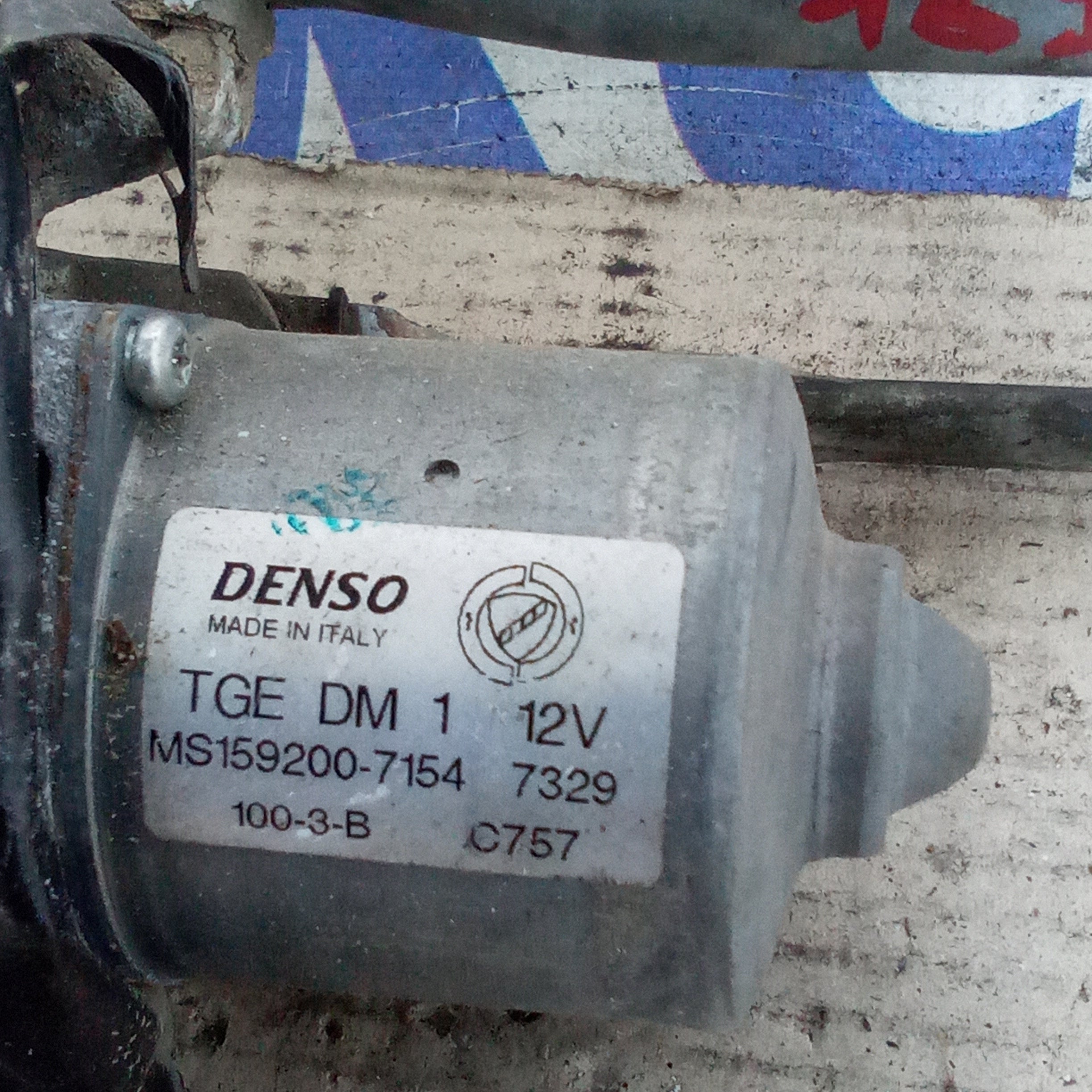 Motorino tergicristalli anteriore fiat panda 169 2 serie anno 2003/2012