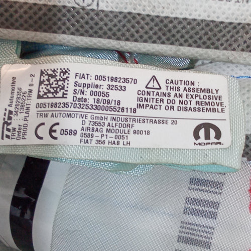 airbag tendina laterale sinistra fiat tipo 1.6mjt anno 2016