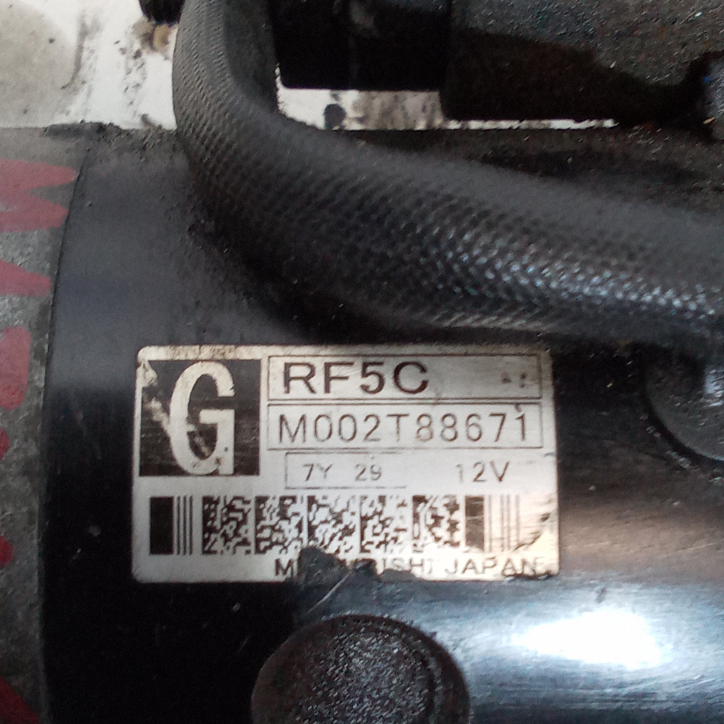Motorino di avviamento mazda 6 2.0 diesel anno 2005/2008