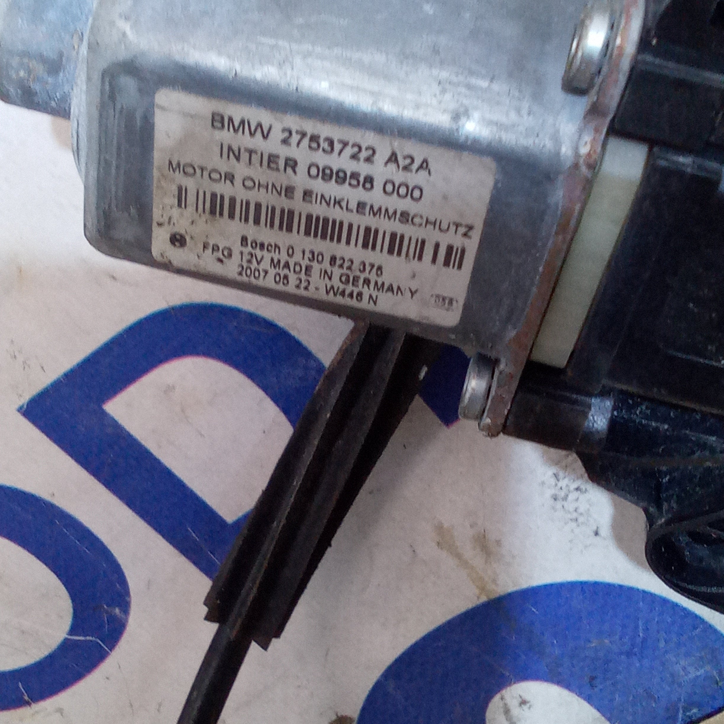 Motor del elevalunas delantero derecho Mini Cooper año 2007