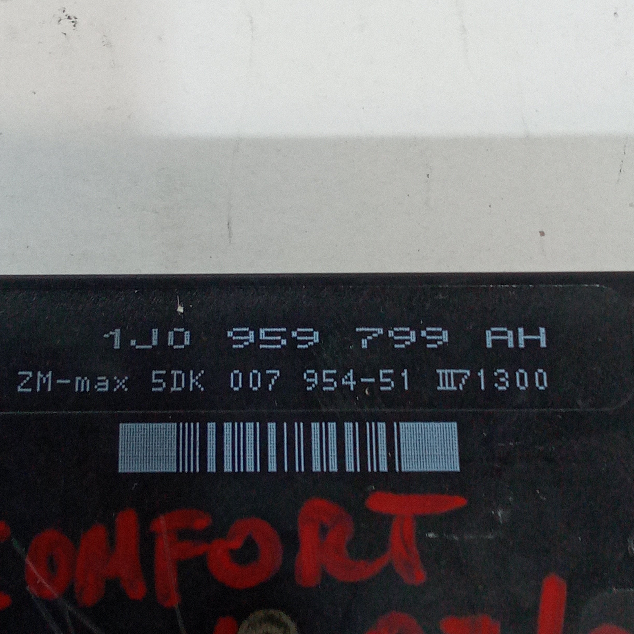 centralina modulo comfort volkswagen golf 4 anno 1997/2004 codice 1JO959799AH
