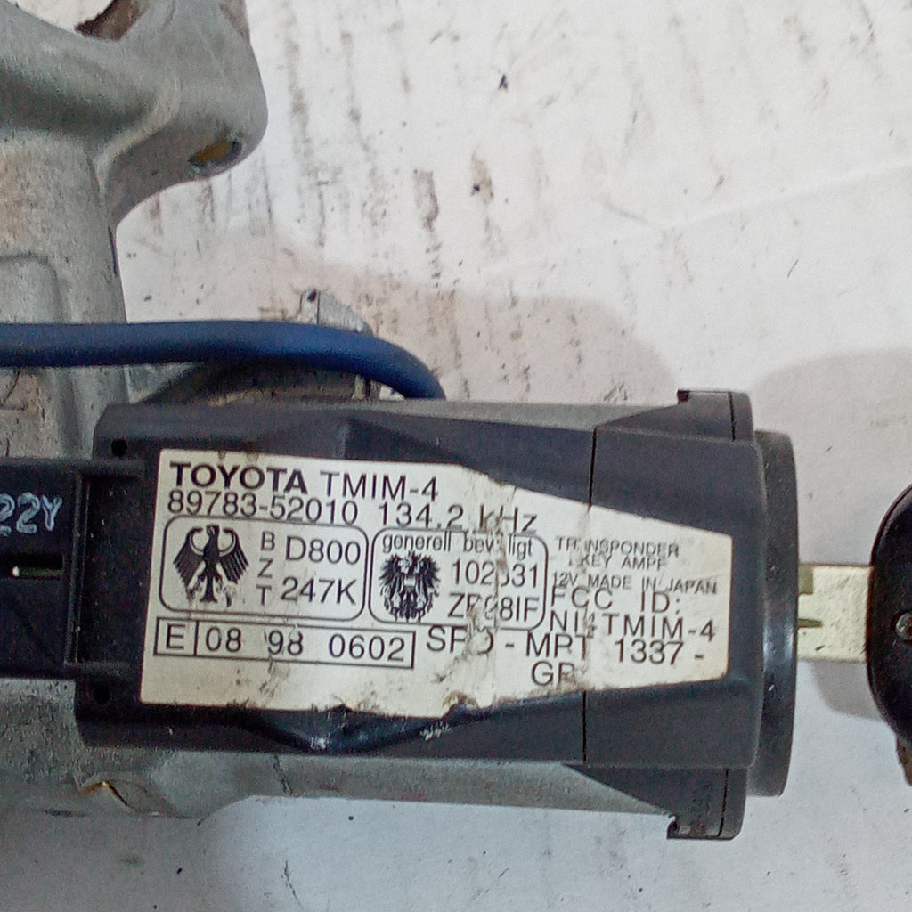 bloqueo de dirección encendido Toyota Yaris 3ª serie año 2007