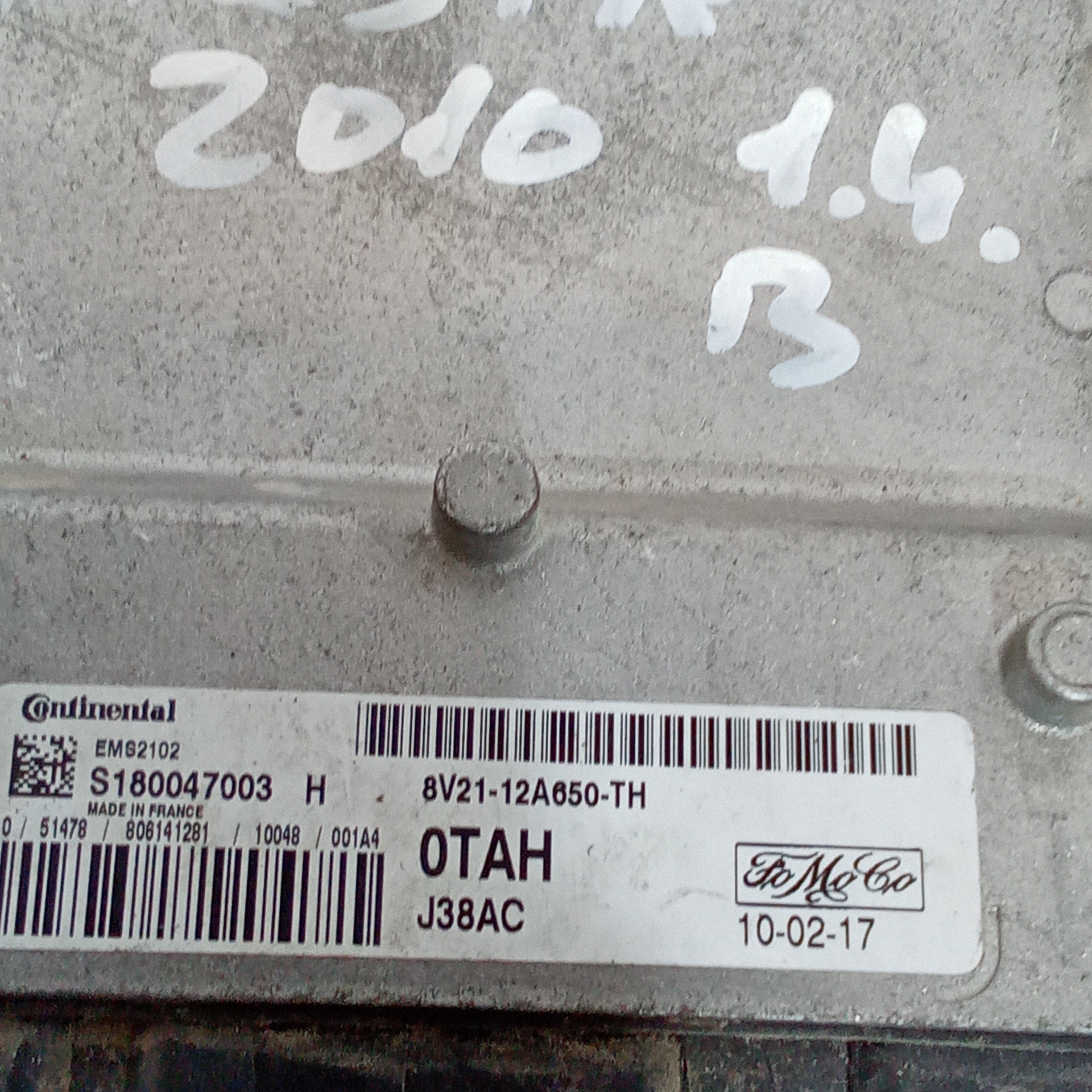 unidad de control del motor Ford Fiesta 1.4tdci año 2008/2017 cód. S180047003H