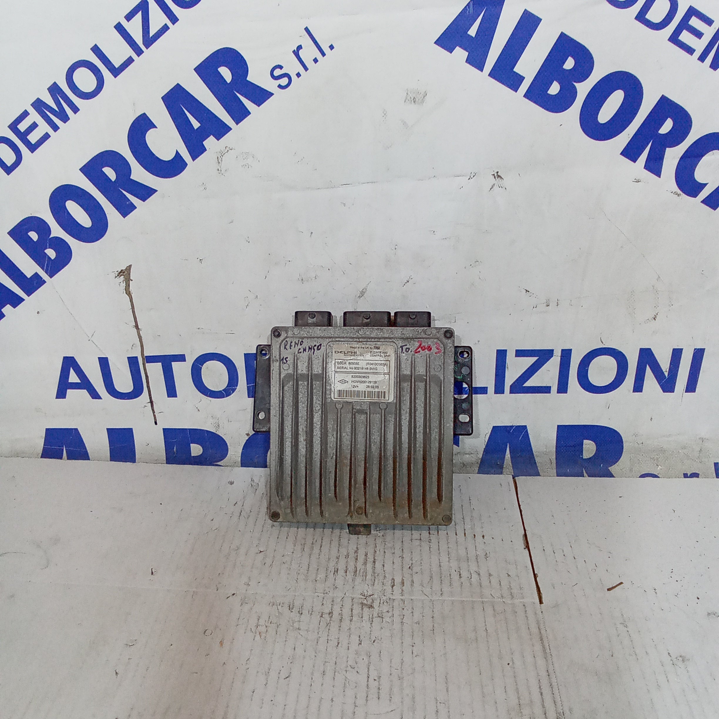 centralina motore renault kangoo 1.5dci anno 2003 cod.8200303623