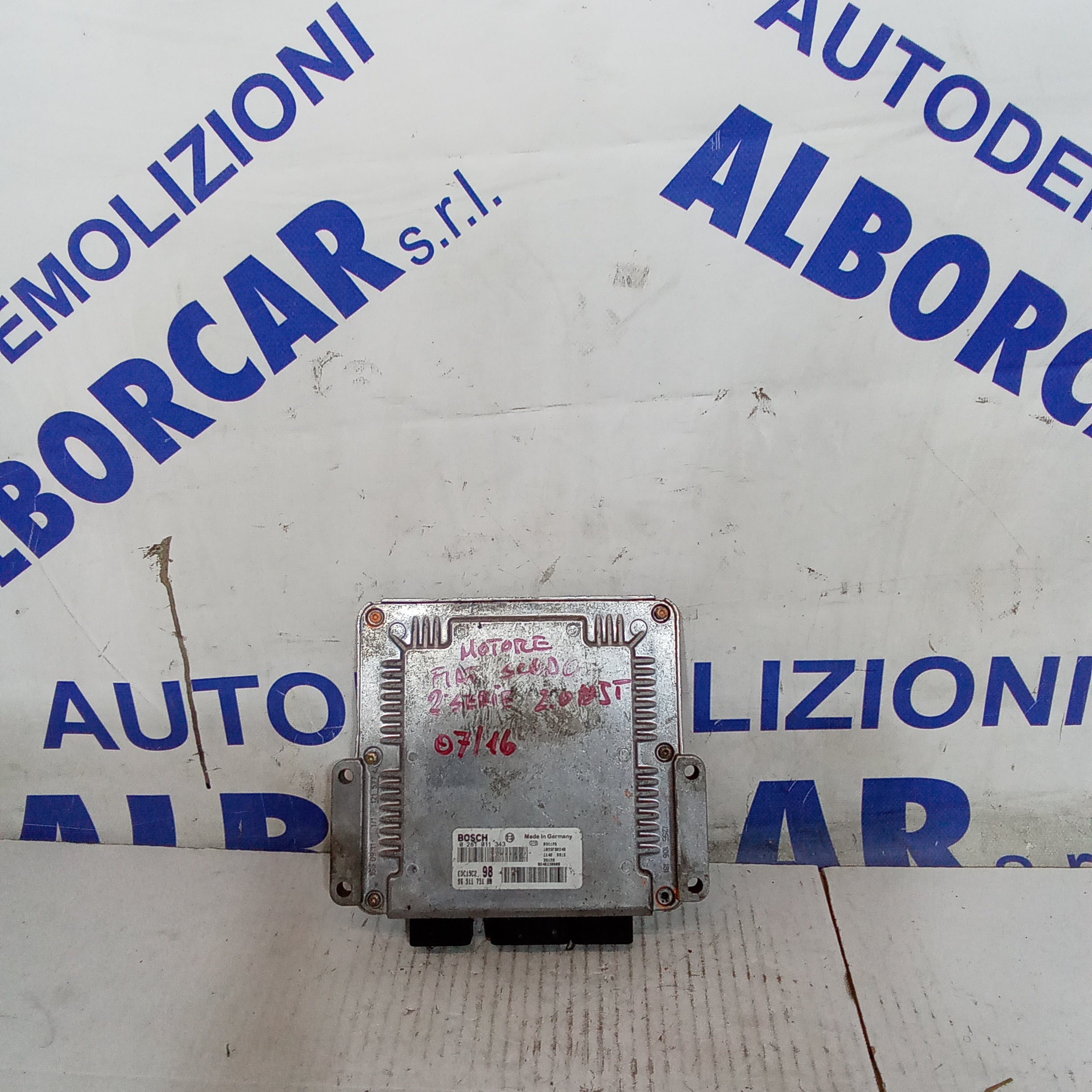 centralina motore fiat scudo 2.0 mjt anno 2007/2016 cod.0281011343