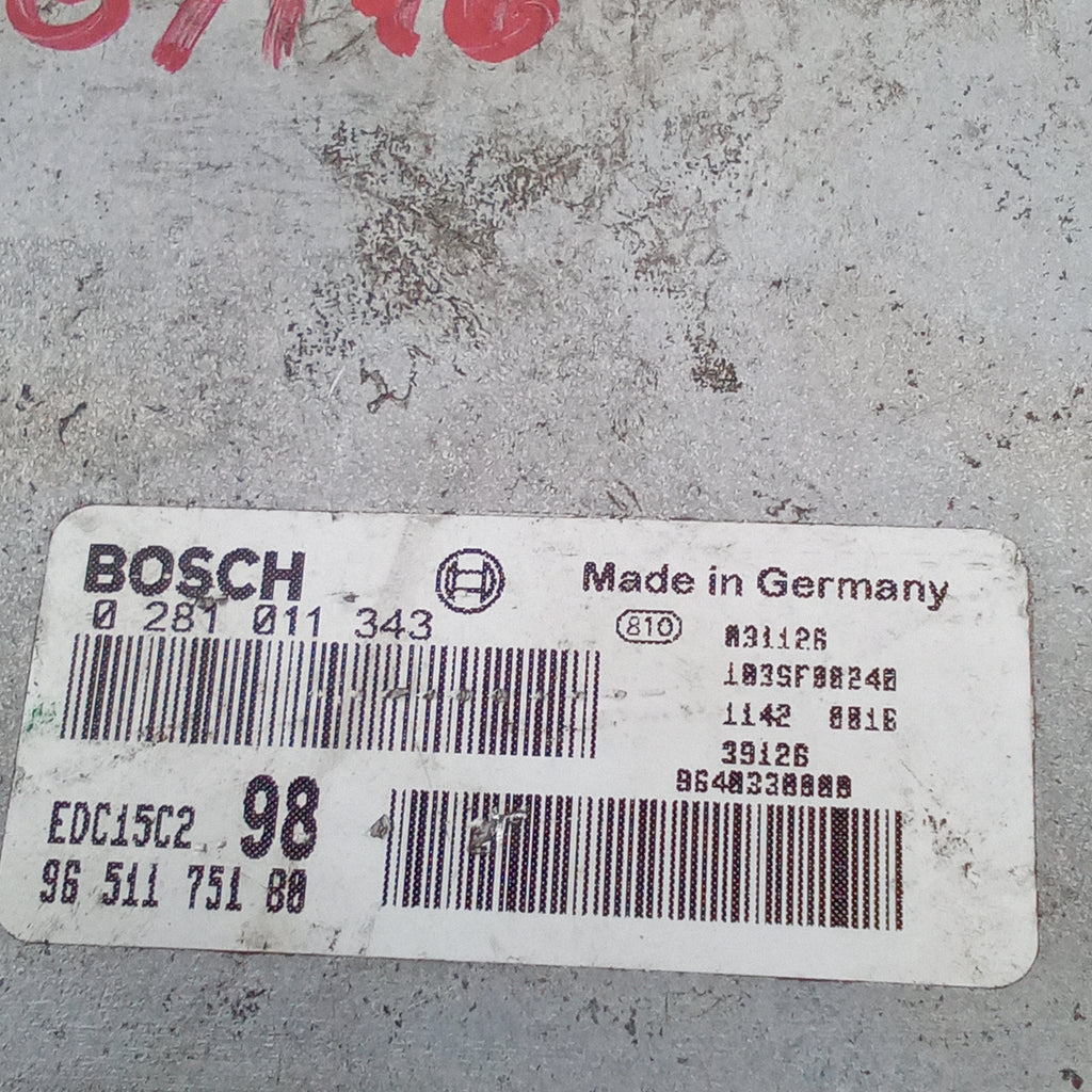 centralina motore fiat scudo 2.0 mjt anno 2007/2016 cod.0281011343