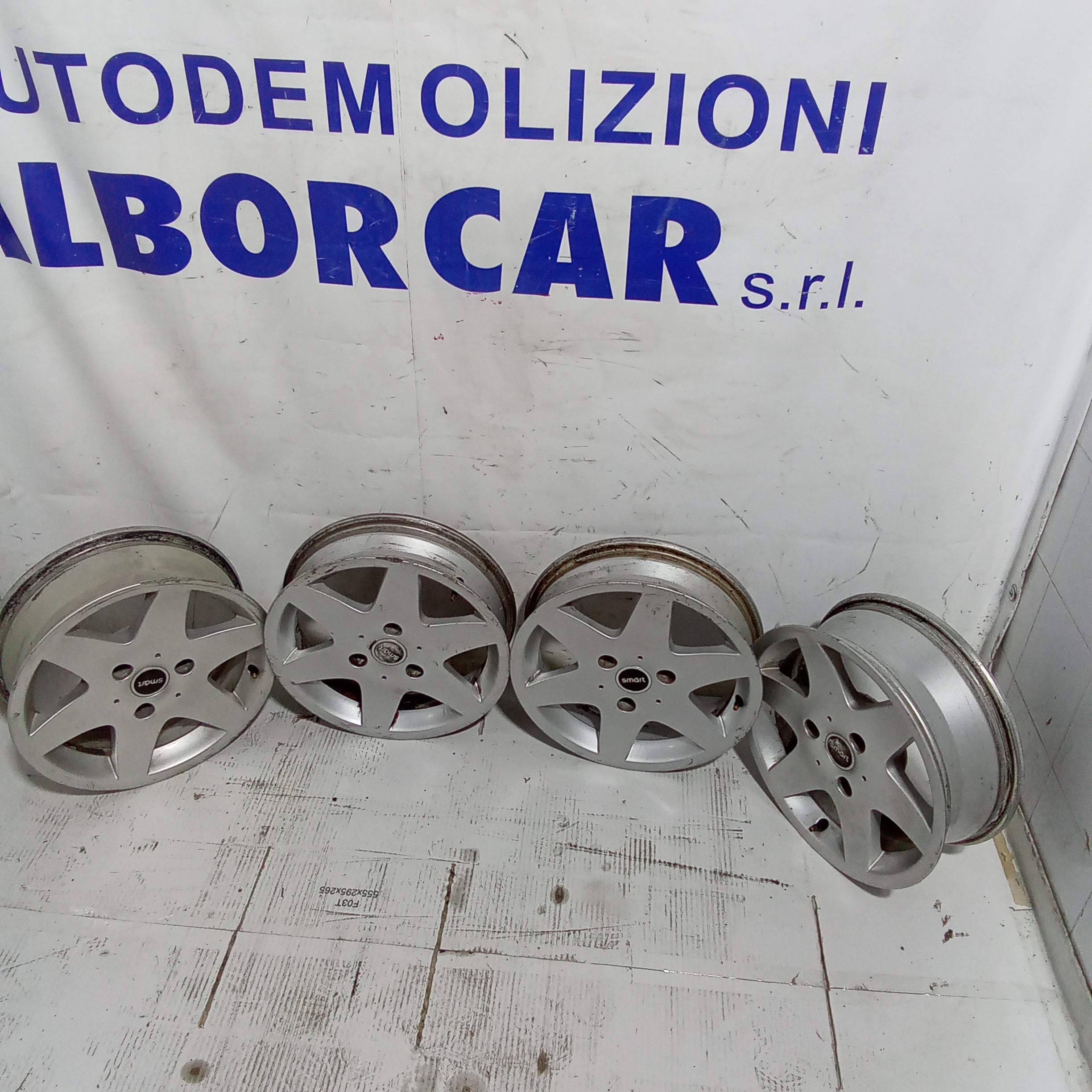 4 cerchi in lega smart for two 15 pollici