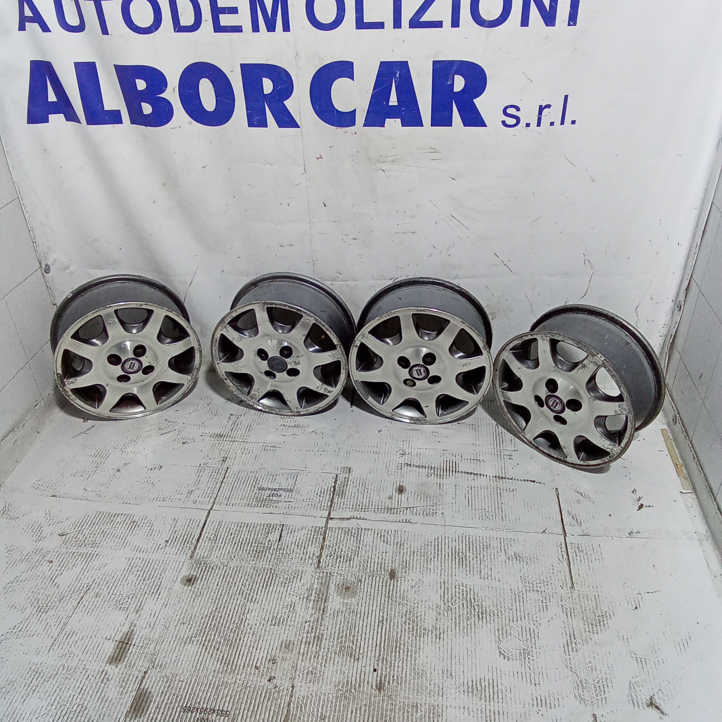 4 cerchi in lega lancia y elefantino 4 fori 14 pollici