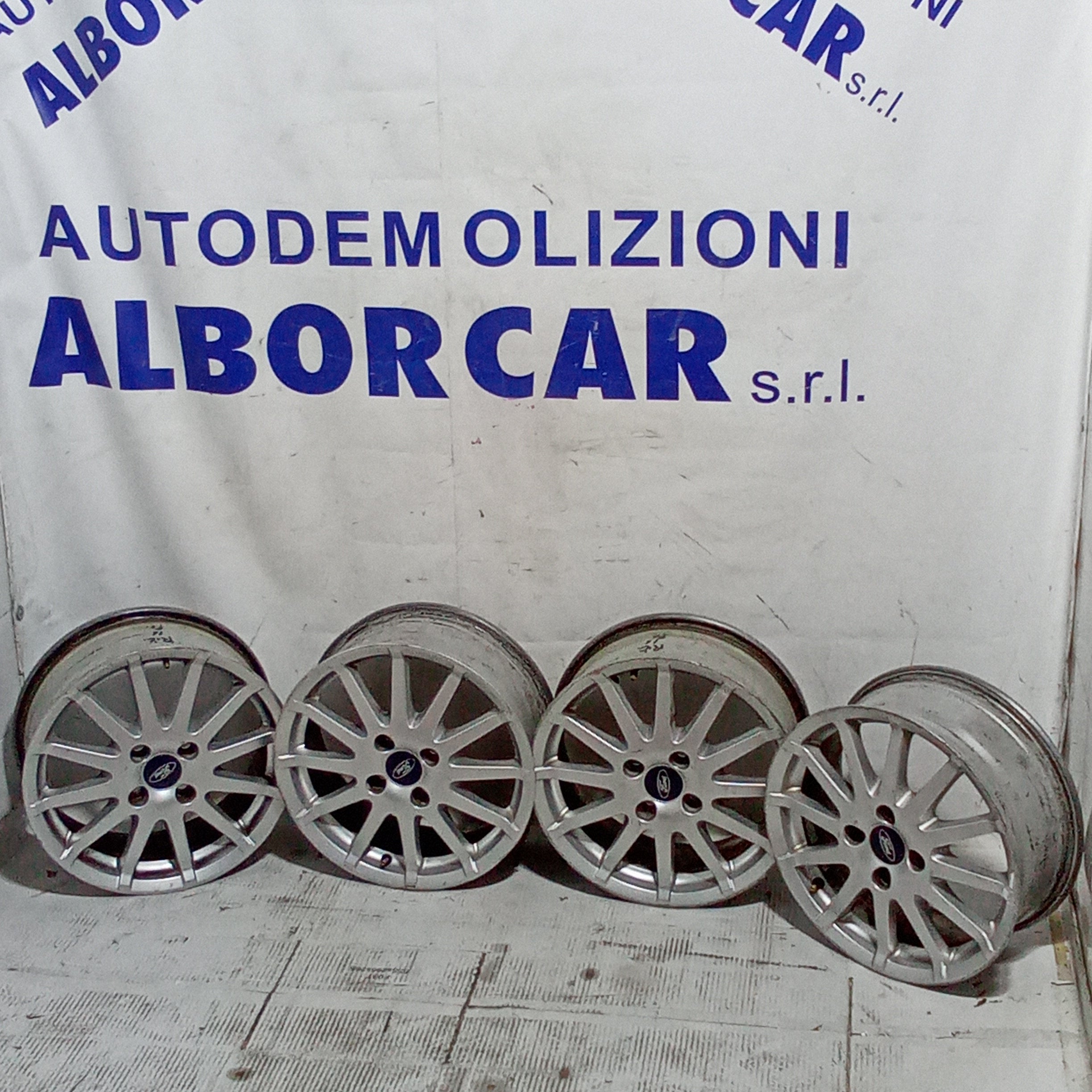 4 cerchi in lega ford fiesta 5 serie 4 fori 16 pollici