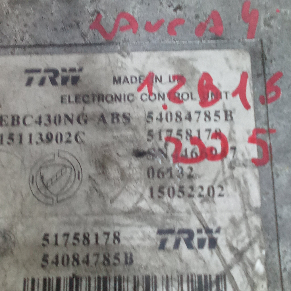 ABS control unit Lancia Y 1.2 petrol 16v year 2005