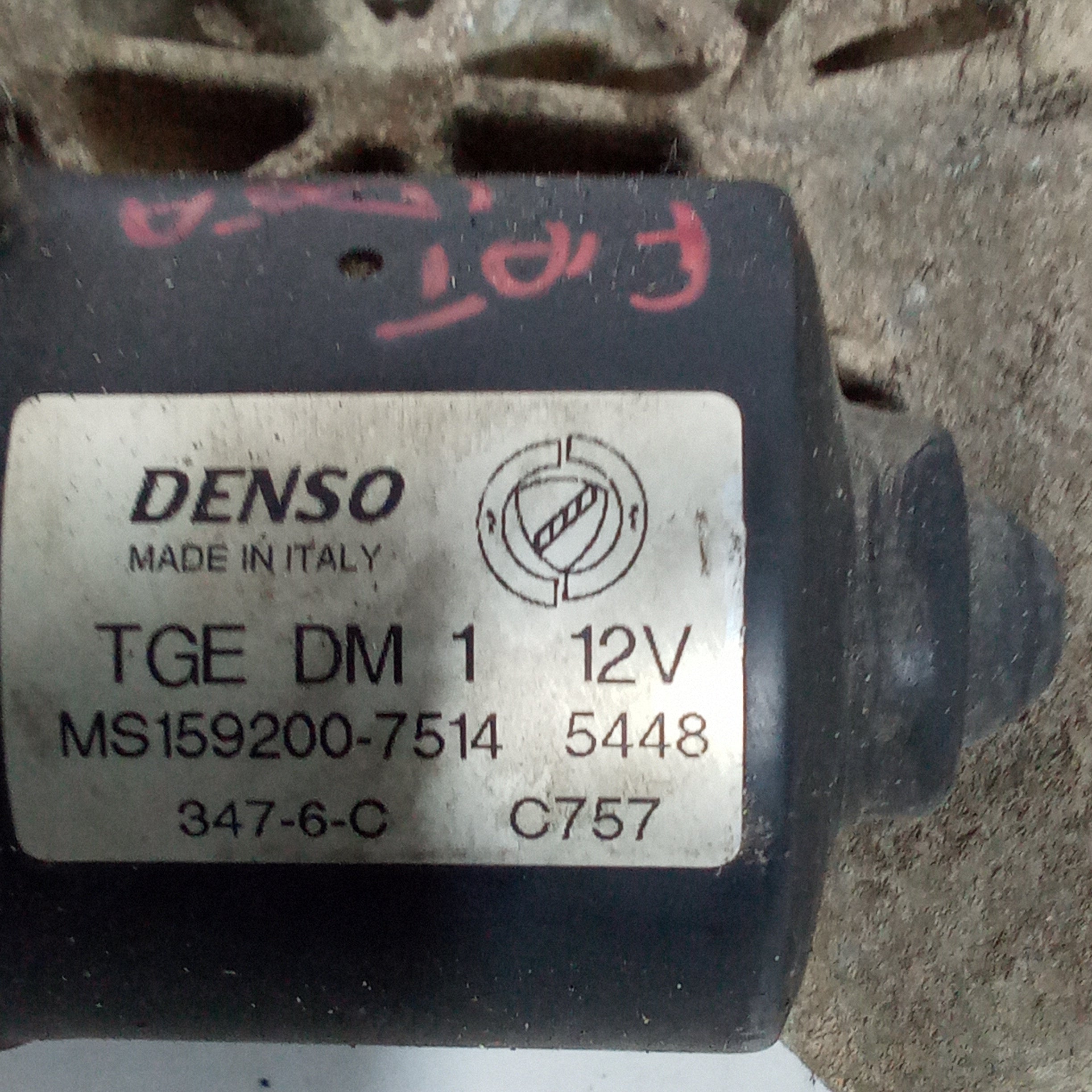 Motor de limpiaparabrisas delantero Fiat Idea año 2005
