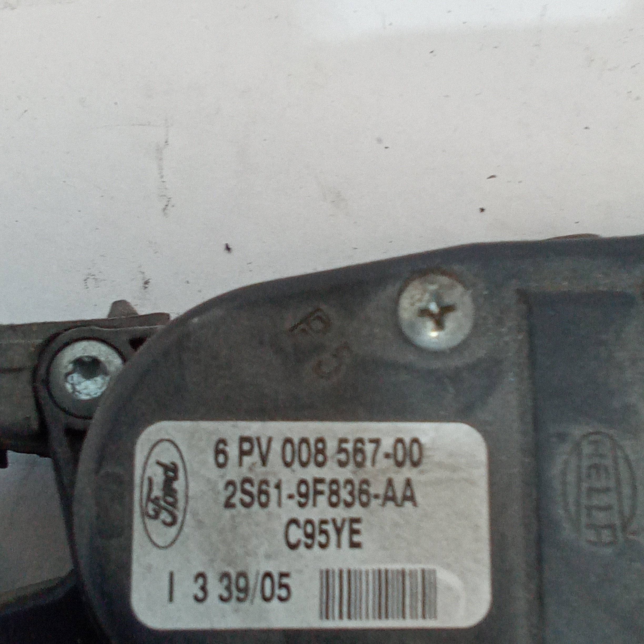 Pedale acceleratore potenziometro ford fiesta 1.4tdci anno 2000/2008 codice 2S619F836AA