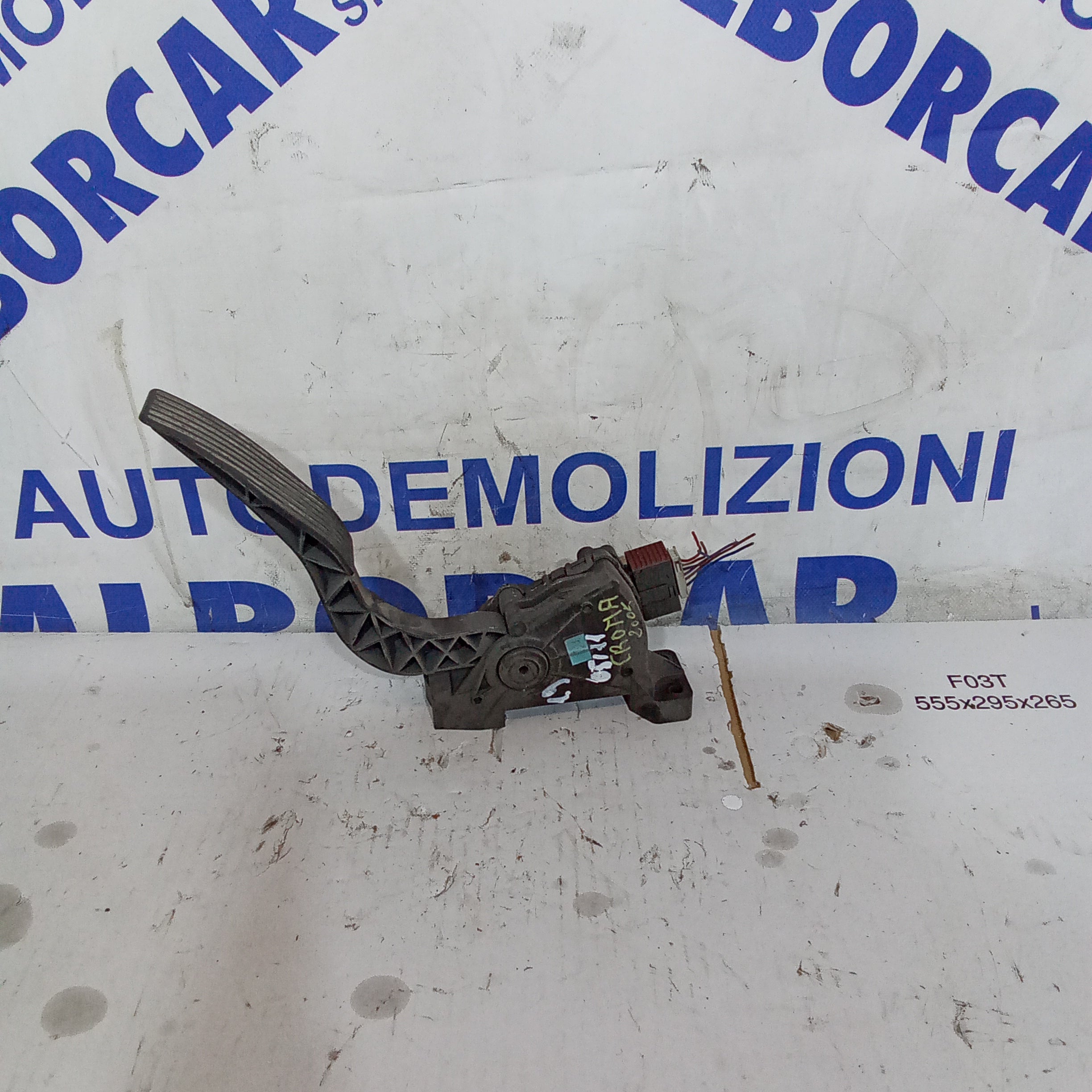 Pedale acceleratore potenziometro fiat croma 1.9jtd anno 2005/2011 codice 51733558