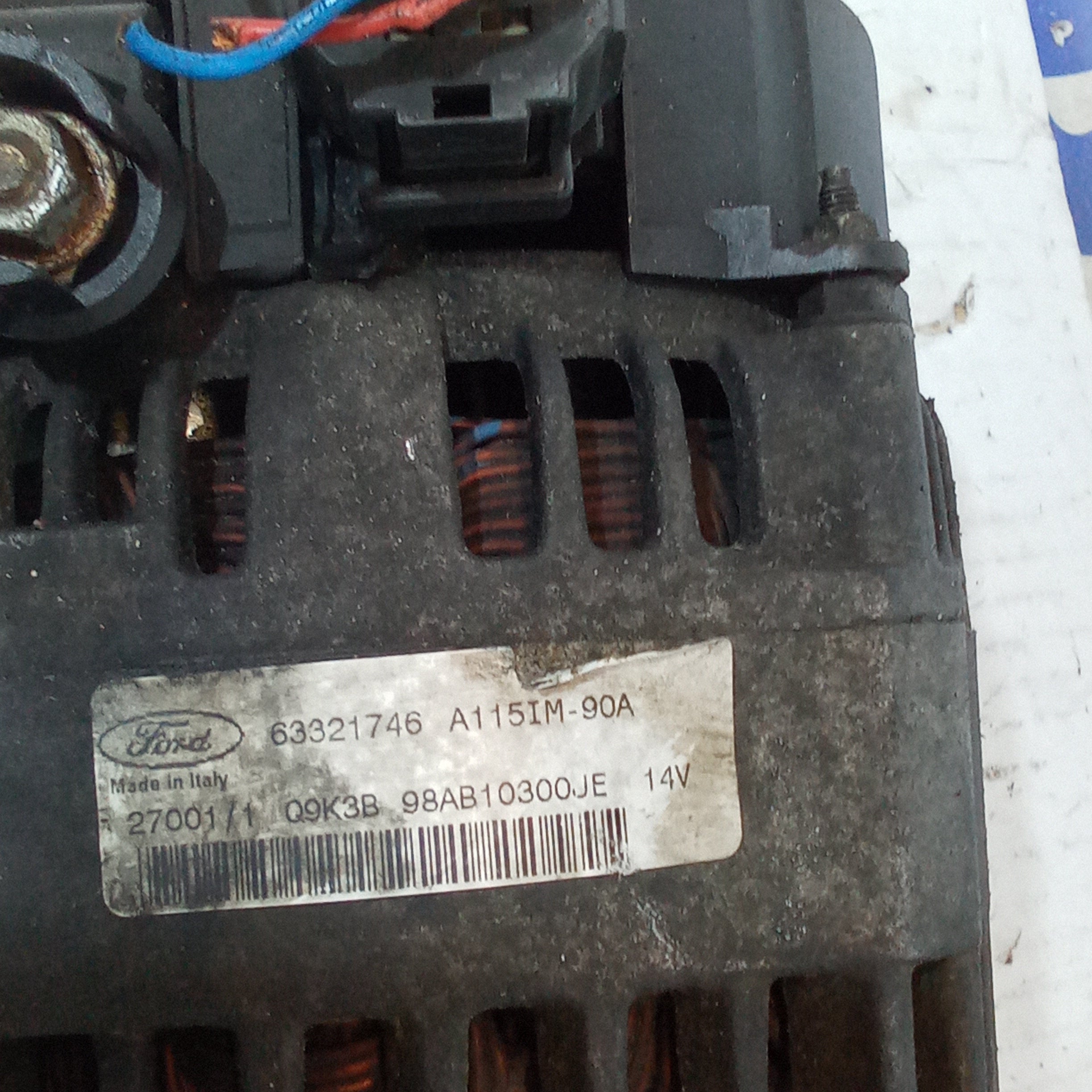 alternator Ford Focus 1.8tdci year 2002 code 63321746