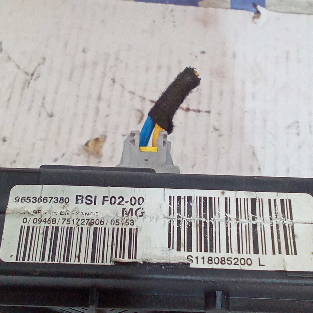 body control module Citroen C2 1.4hdi year 2005/2012 code 9653667380
