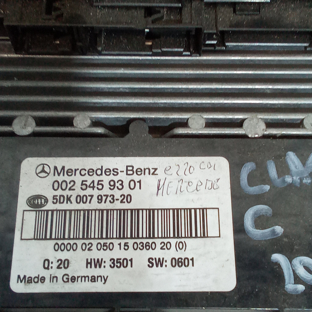 Body computer control unit Mercedes C-Class year 2001 code 0025459301