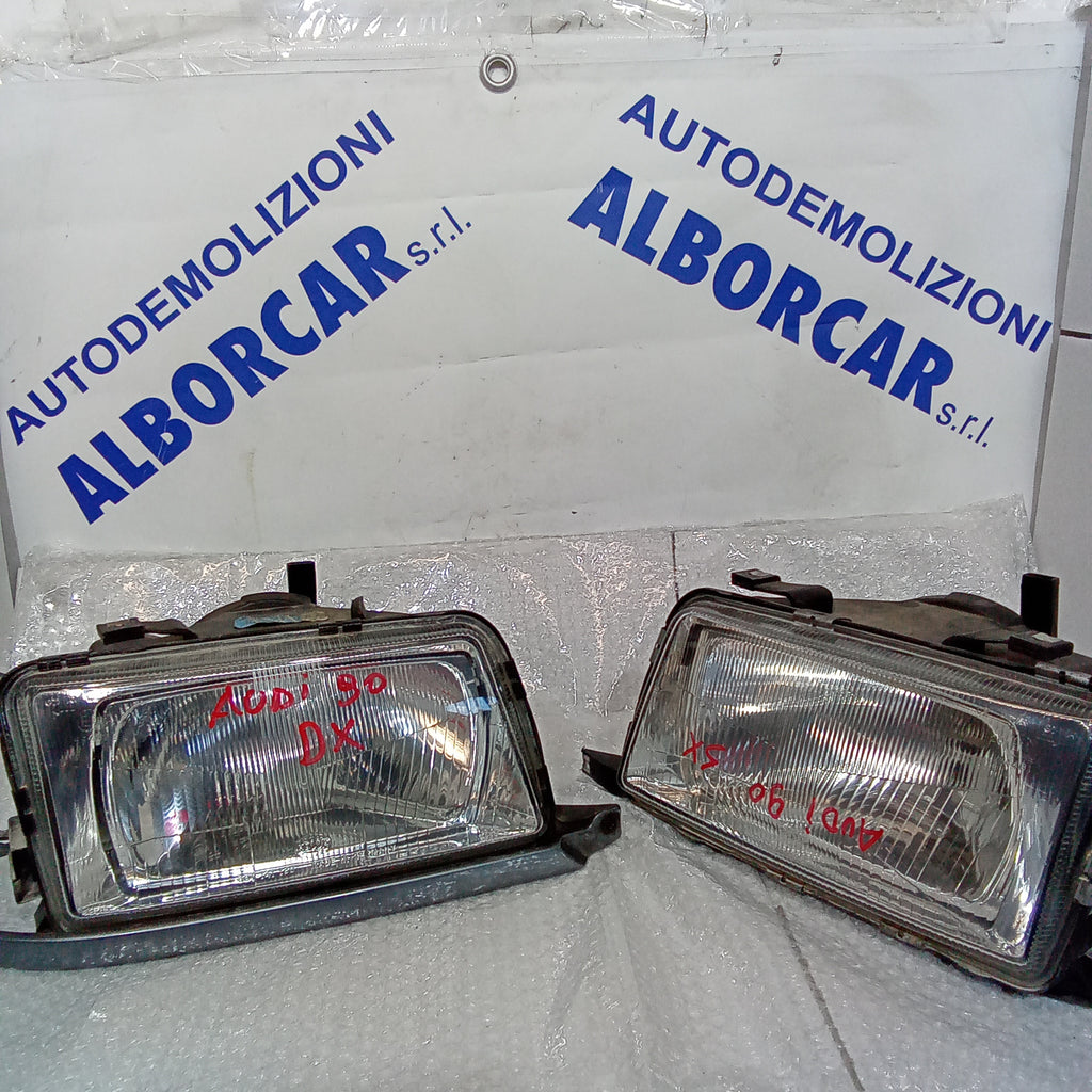 Headlight (pair) Audi 90 1987-1991