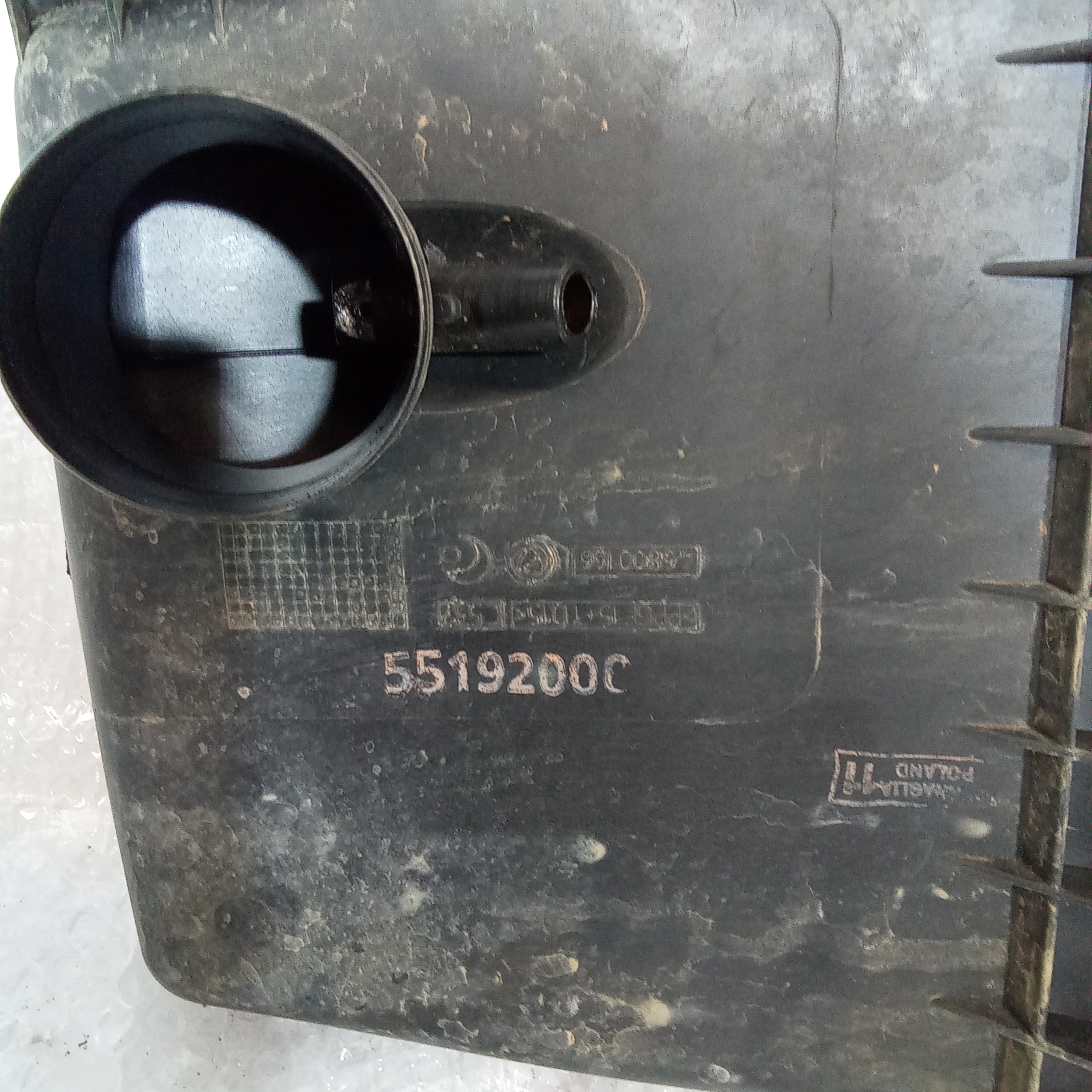Scatola filtro aria fiat panda 1.2 benzina anno 2005 codice 5519200C