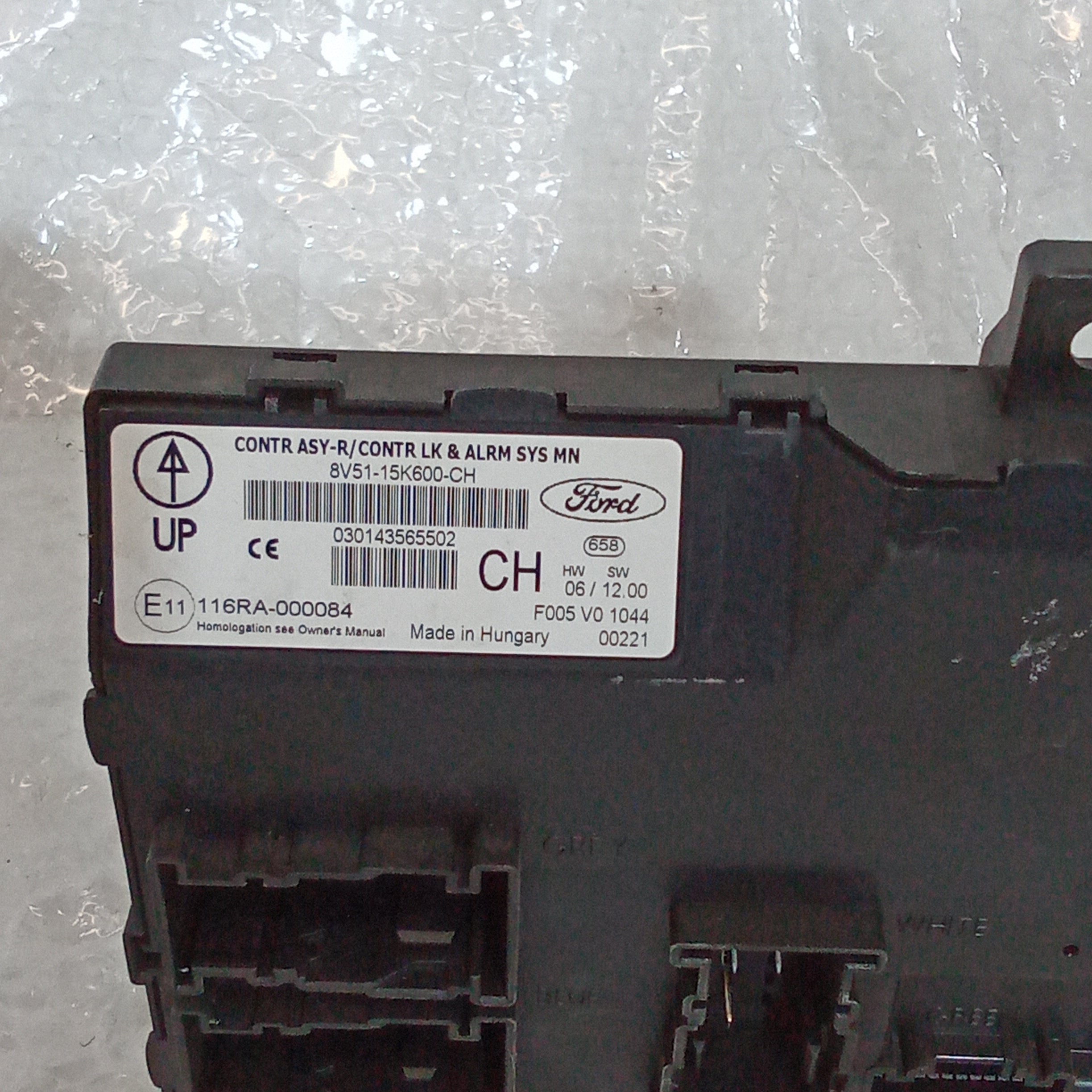 Body control module Ford Fiesta 1.4 petrol year 2010