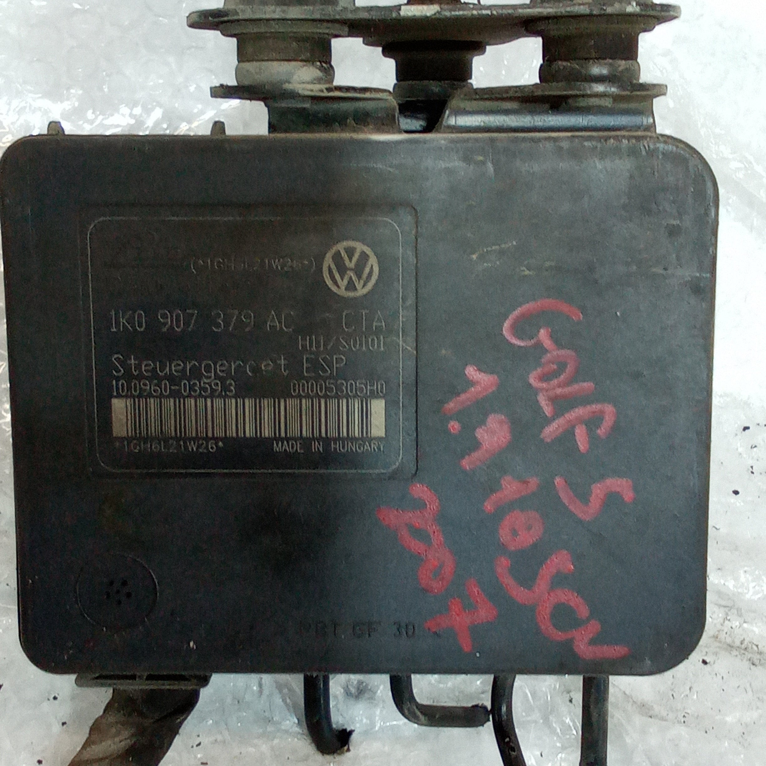 Centralina abs volkswagen golf 5 105cv anno 2007
