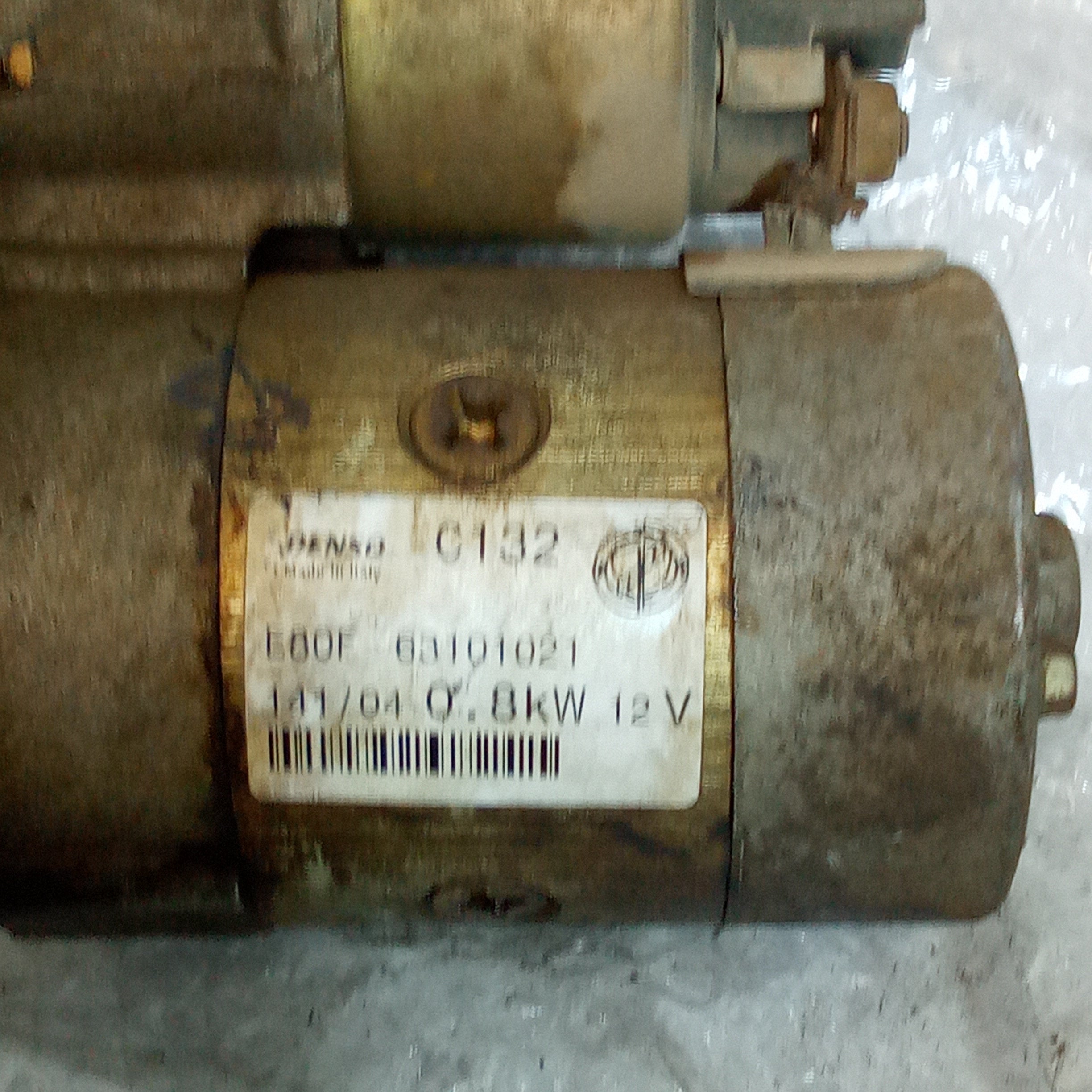Motorino di avviamento fiat panda 1.2 benzina anno 2005