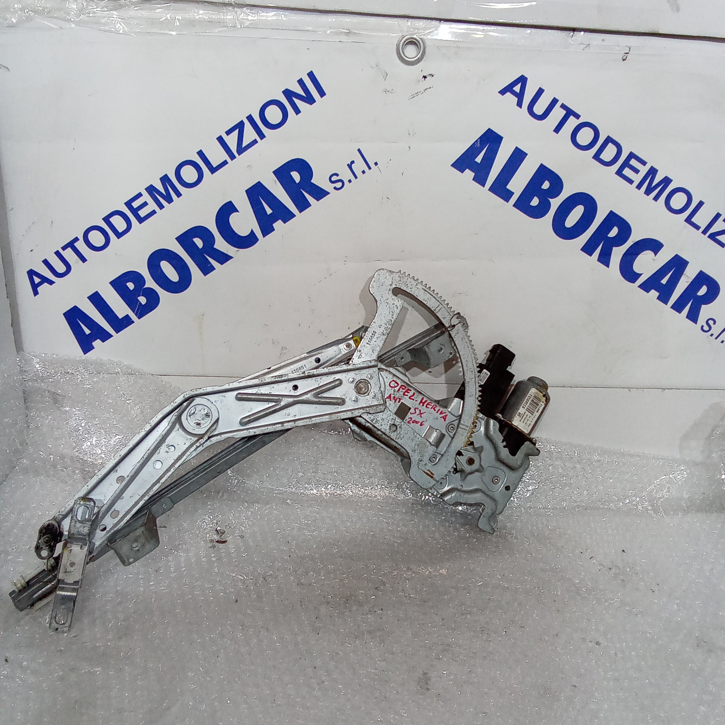 Motorino alzavetro anteriore sinistro opel meriva anno 2006