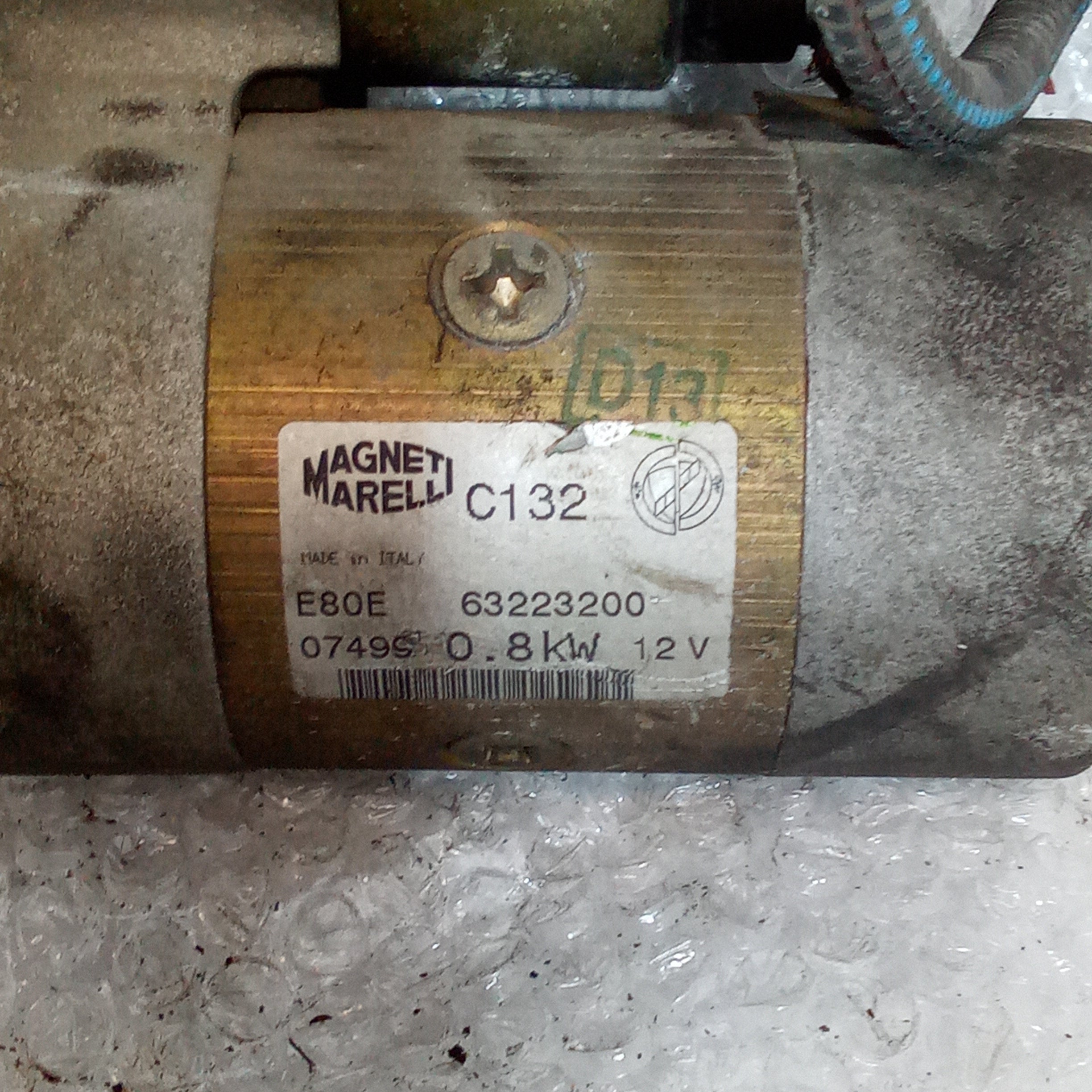 Motor de arranque Lancia Y Elefantino año 2001