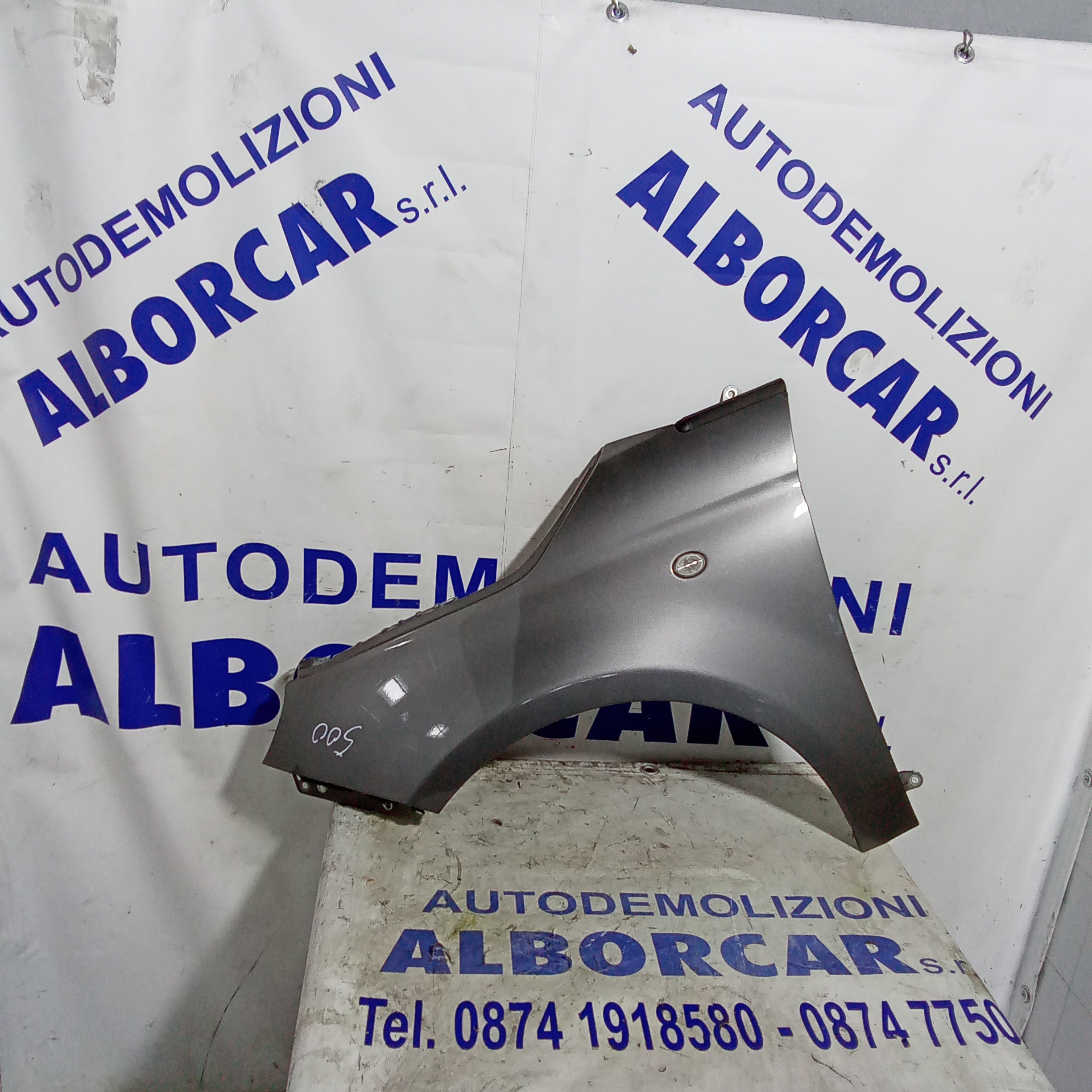 Parafango fianchetto sinistro fiat 500 anno 2010