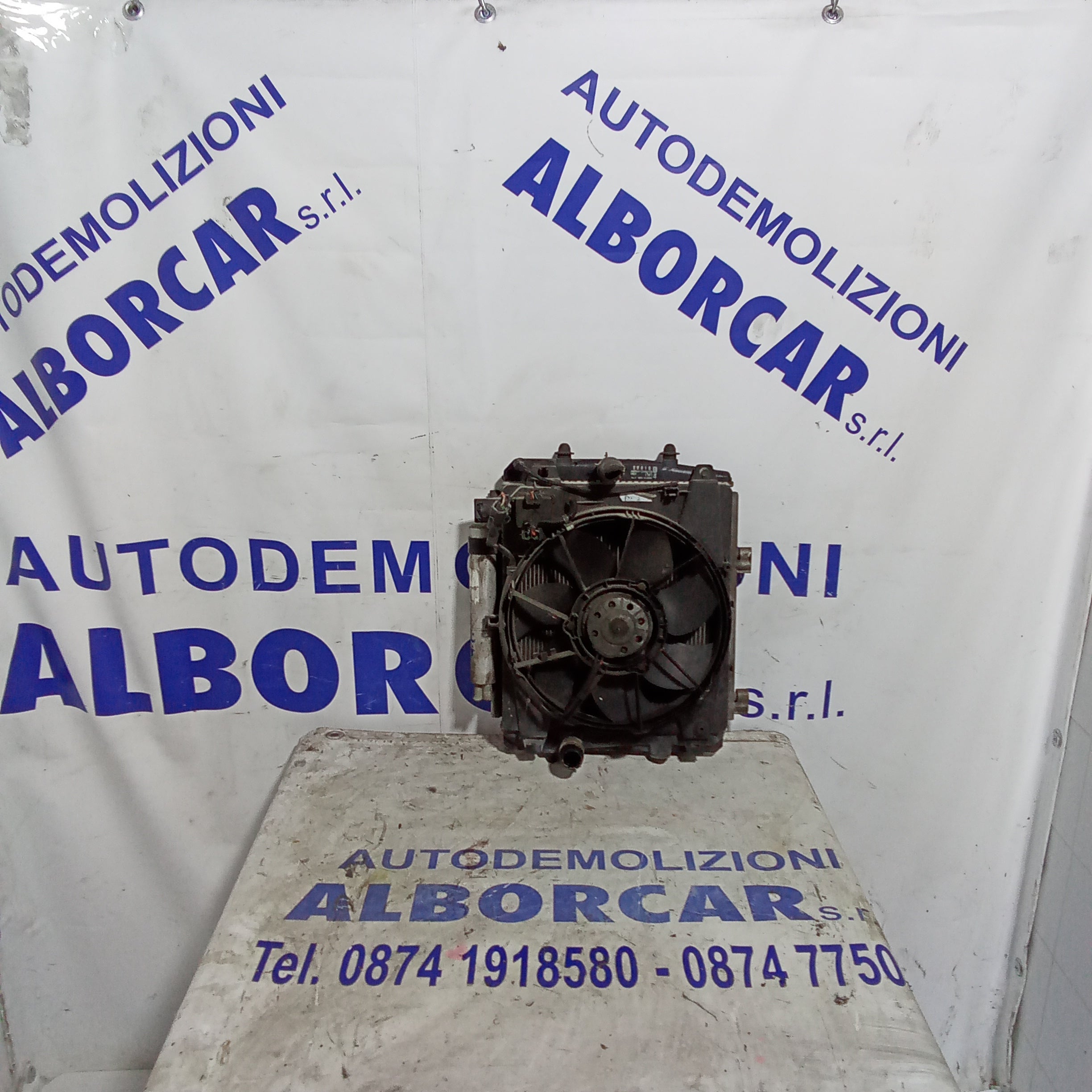 Radiatore acqua raffreddamento completo opel agila 1.2 benzina anno 2003