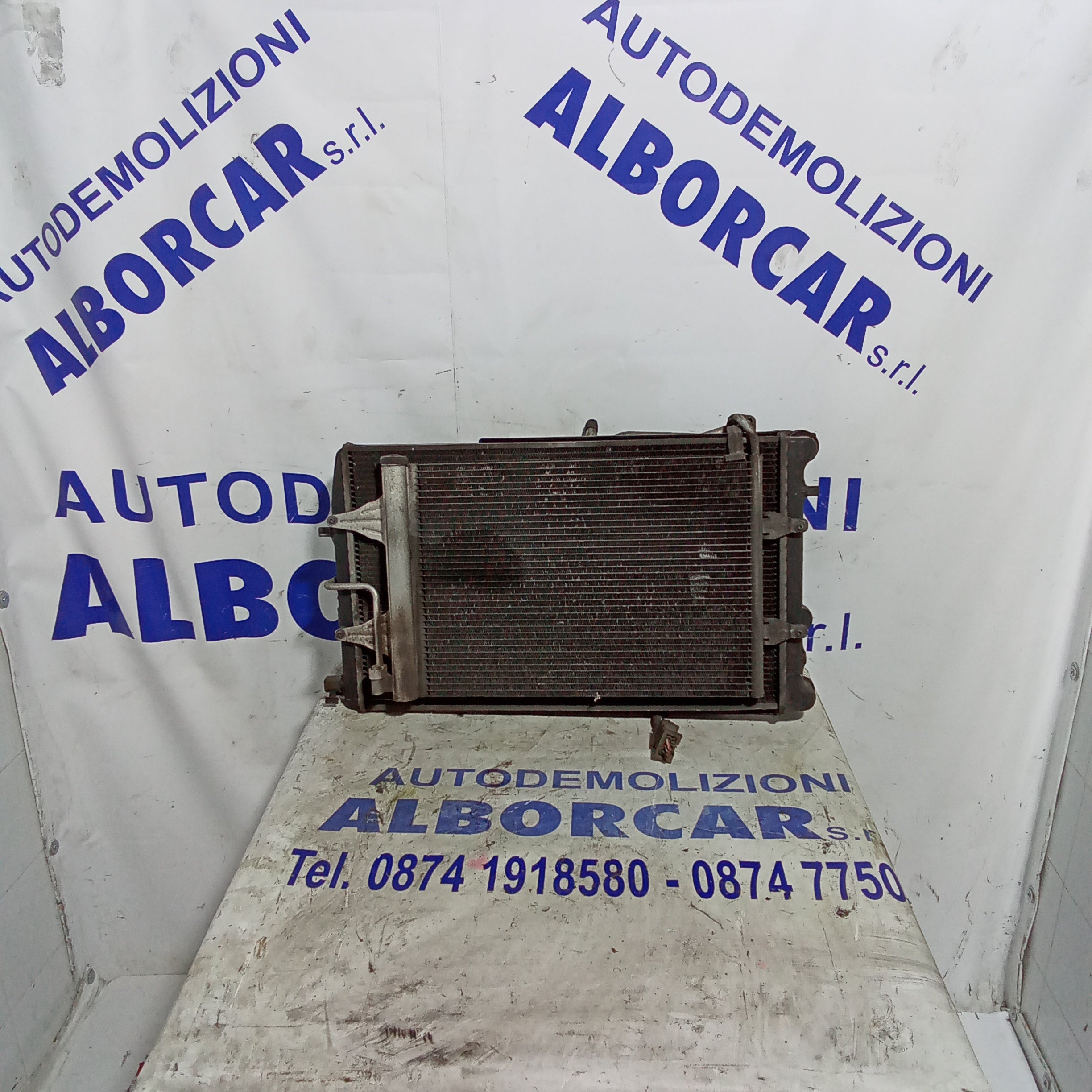 Radiatore acqua raffreddamento completo volkswagen polo 1.4 tdi anno 2006