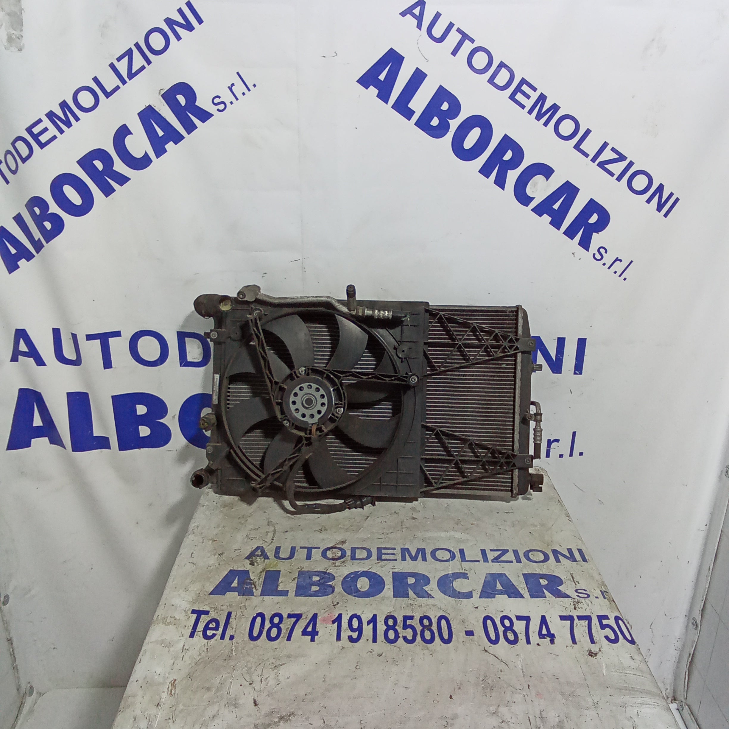 Radiatore acqua raffreddamento completo volkswagen polo 1.4 tdi anno 2006