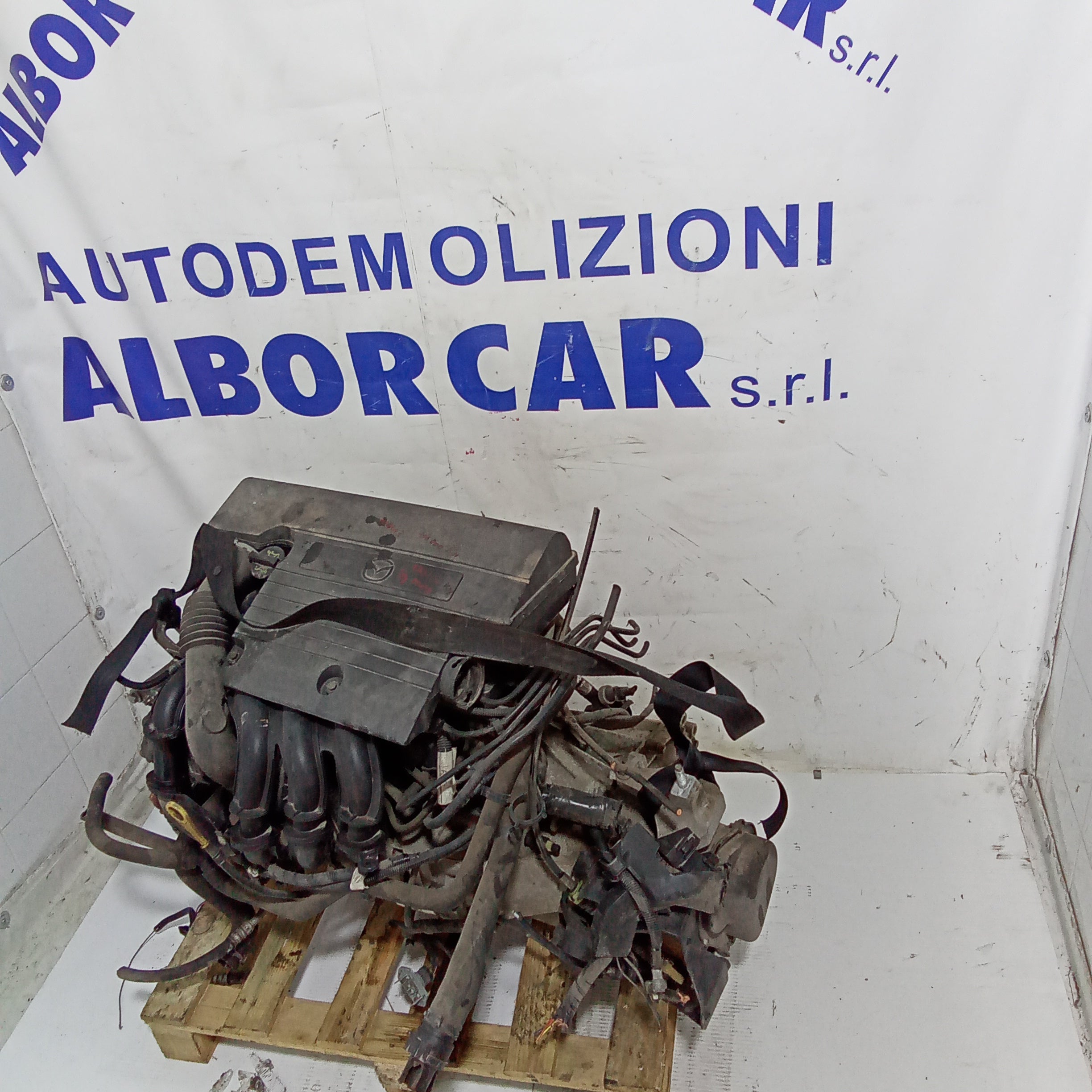 Complete engine Mazda2 1.5 petrol year 2007 engine code FUJA mileage 170000