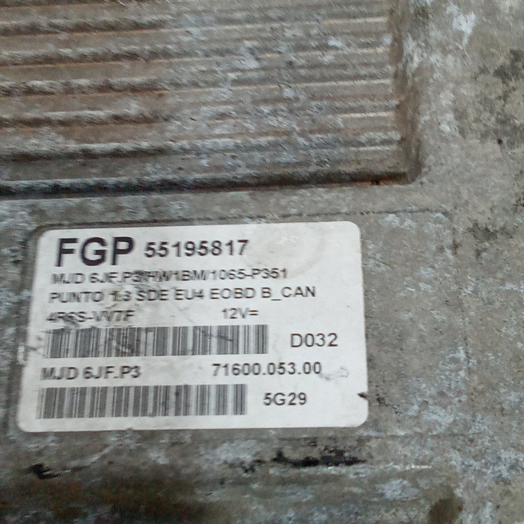 Centralina motore fiat punto 1.3mjt anno 1999/2012