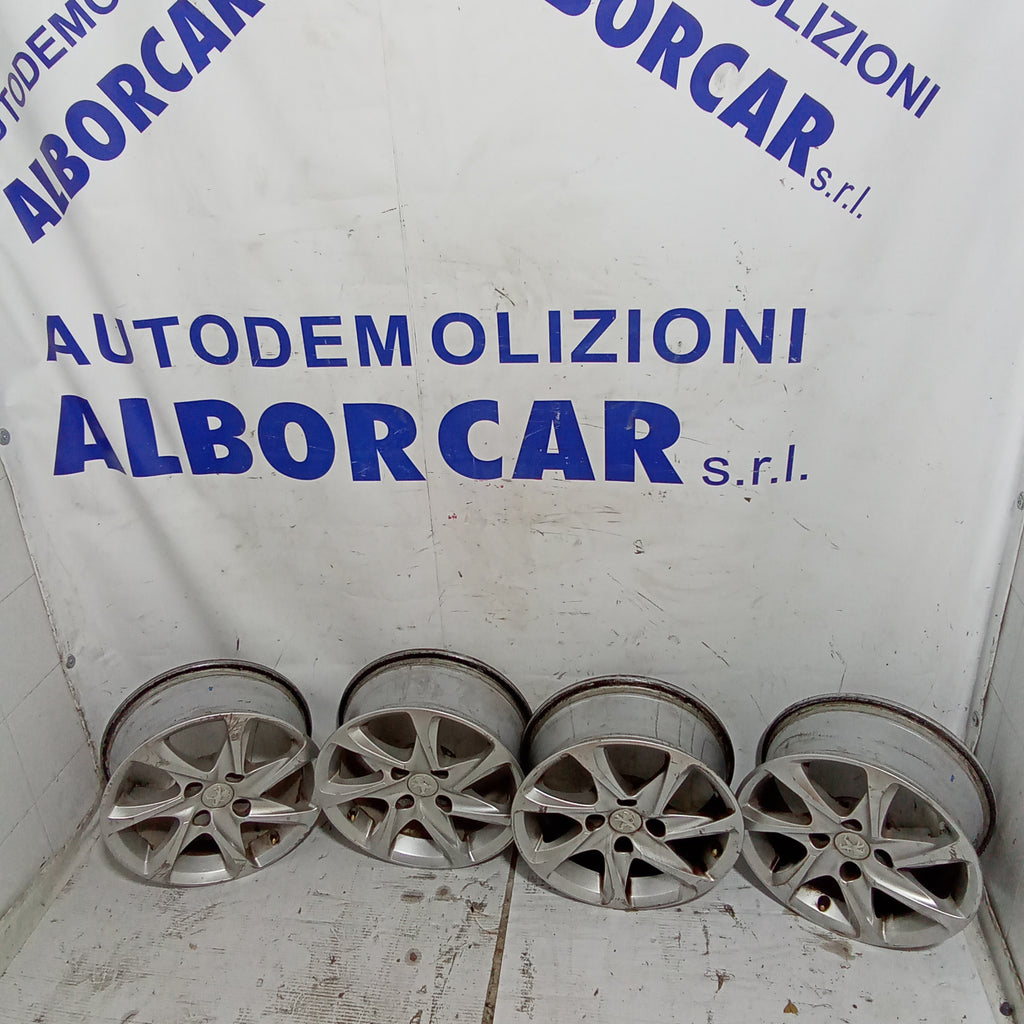 4 cerchi in lega 4 fori 15 pollici peugeot 208