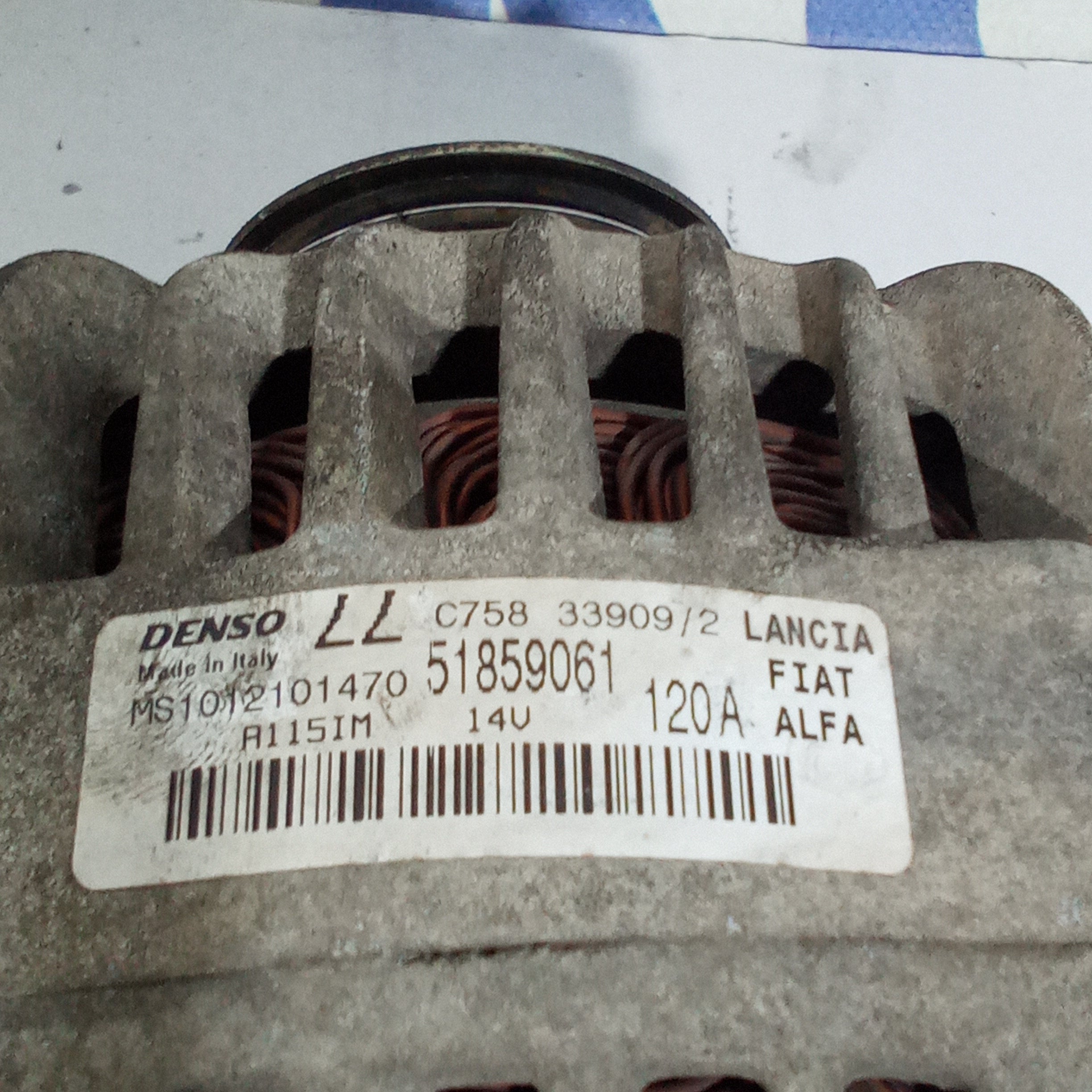 Alternator Alfa Mito 1.4 petrol year 2010