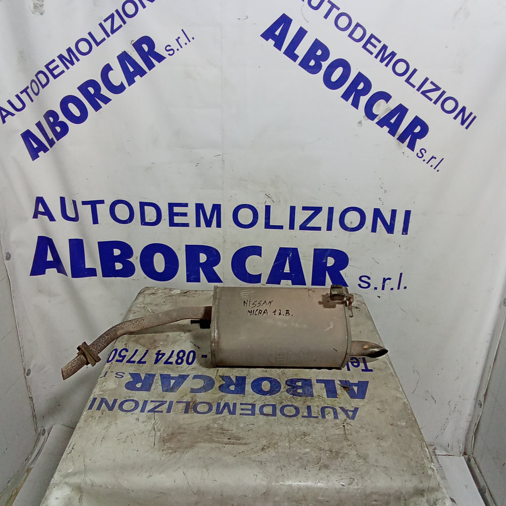 Marmitta terminale di scarico nissan micra 1.3 benzina anno 2005
