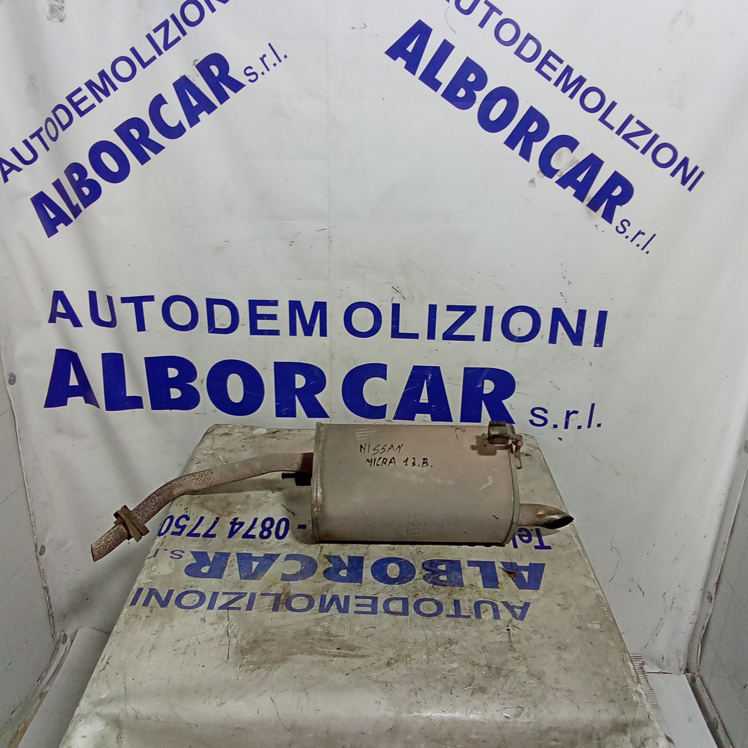 Marmitta terminale di scarico nissan micra 1.3 benzina anno 2005