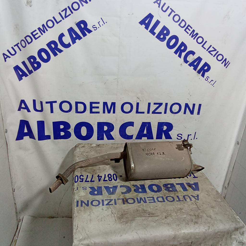 Marmitta terminale di scarico nissan micra 1.3 benzina anno 2005