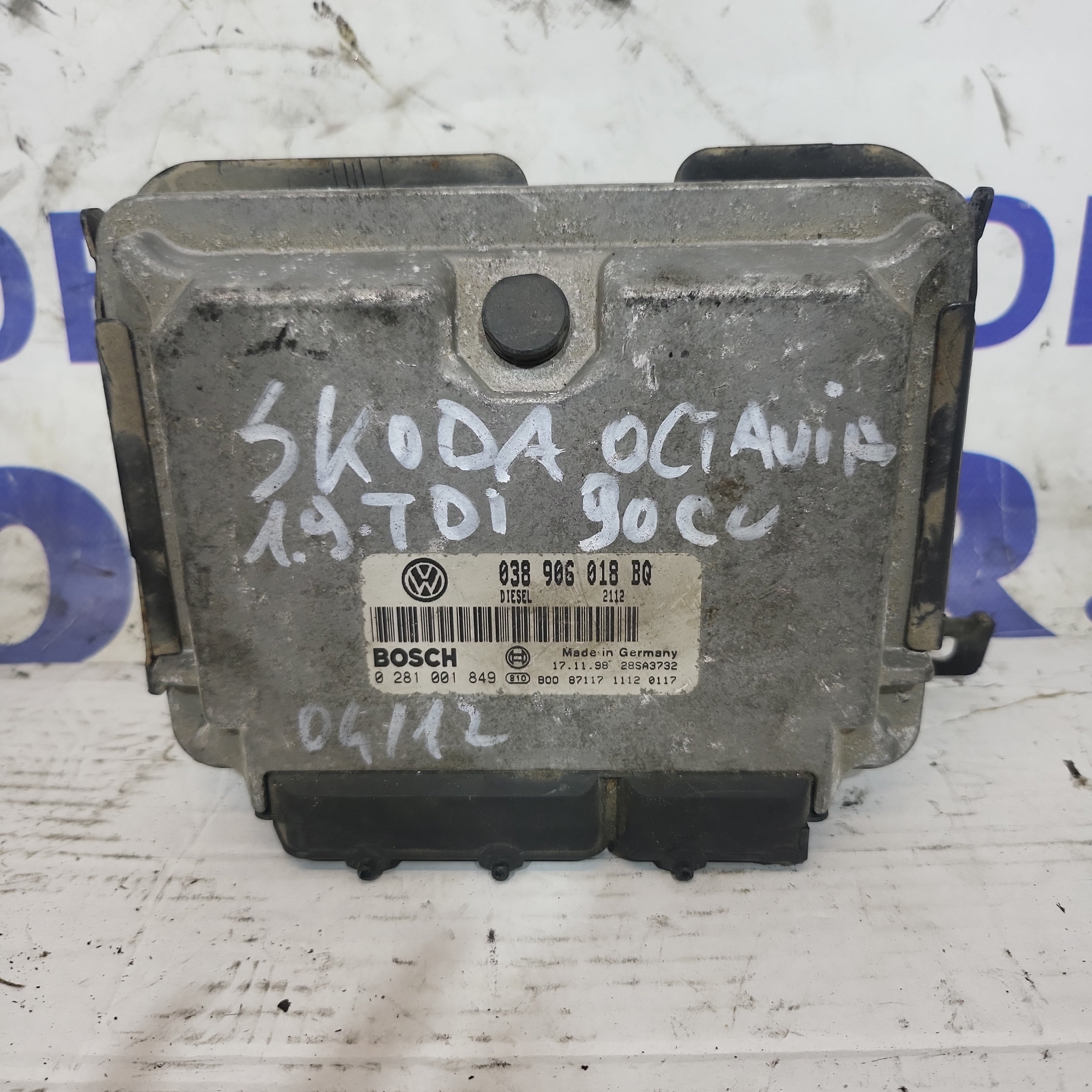 Centralina motore skoda octavia 1.9 TDI 90cv cod: 038906018BQ