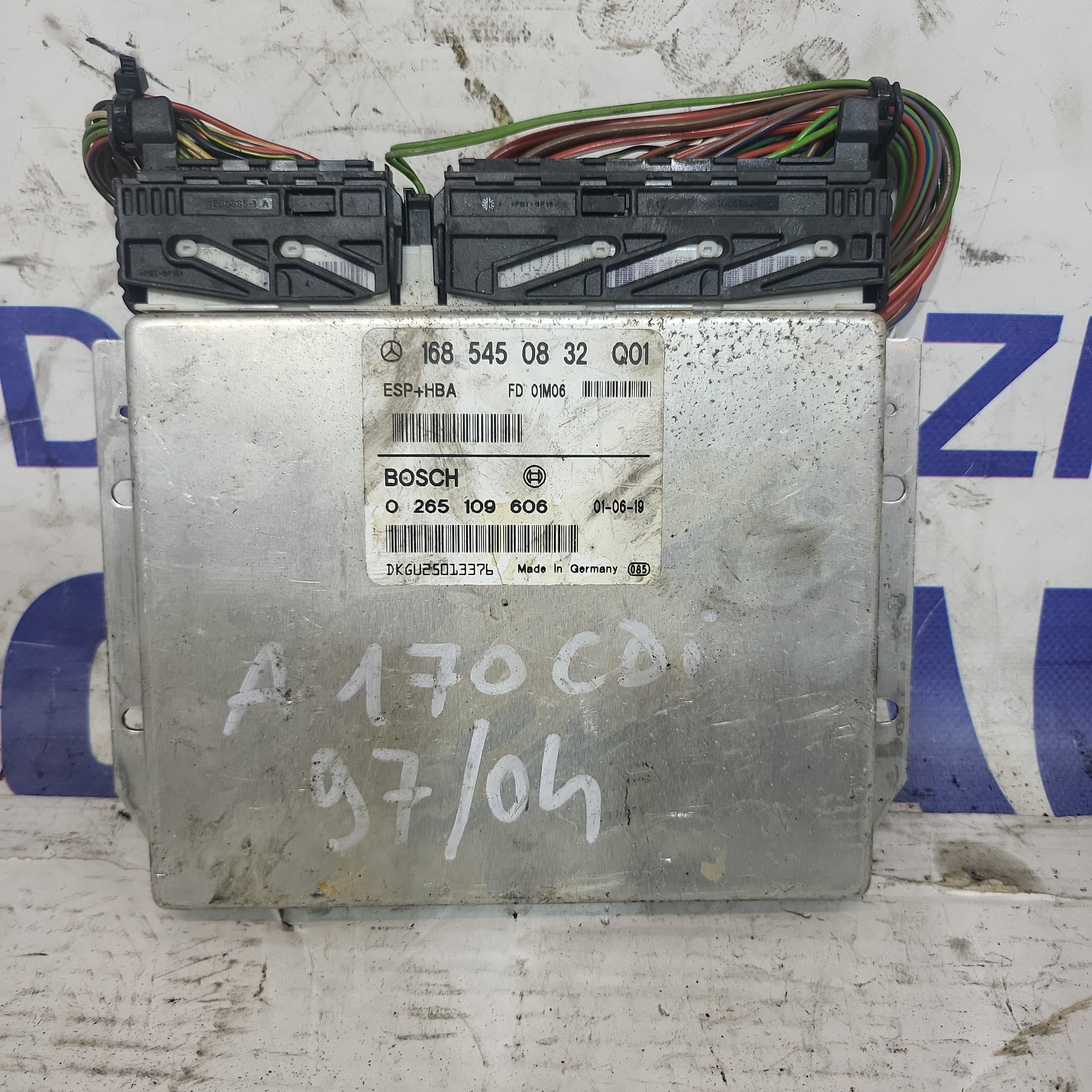 Centralina motore mercedes a 170 CDI anno 1997/2004 cod : 0265109606