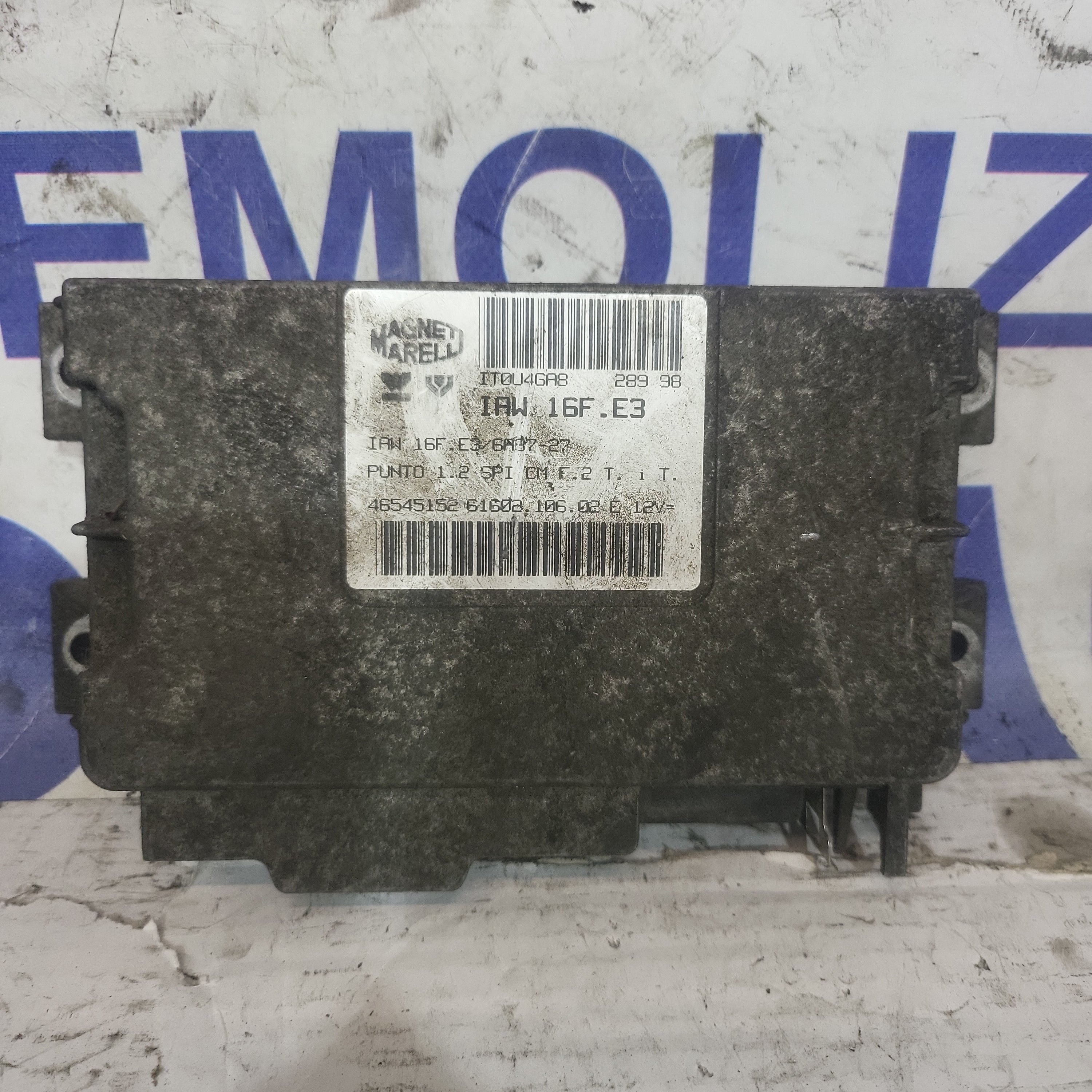 Fiat Punto 1.2 petrol engine control unit code: 46545152
