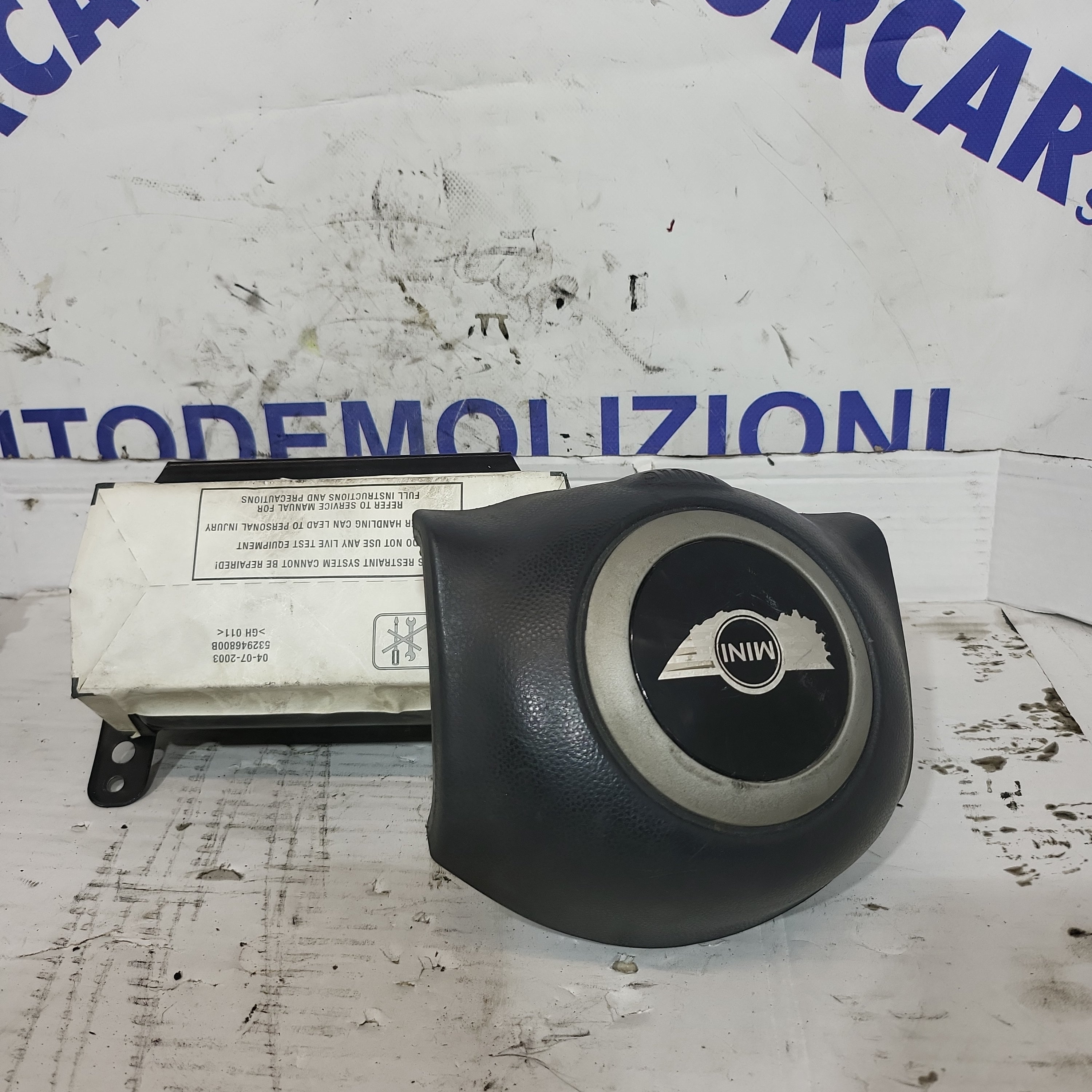 Airbag anteriori mini cooper one anno 2003