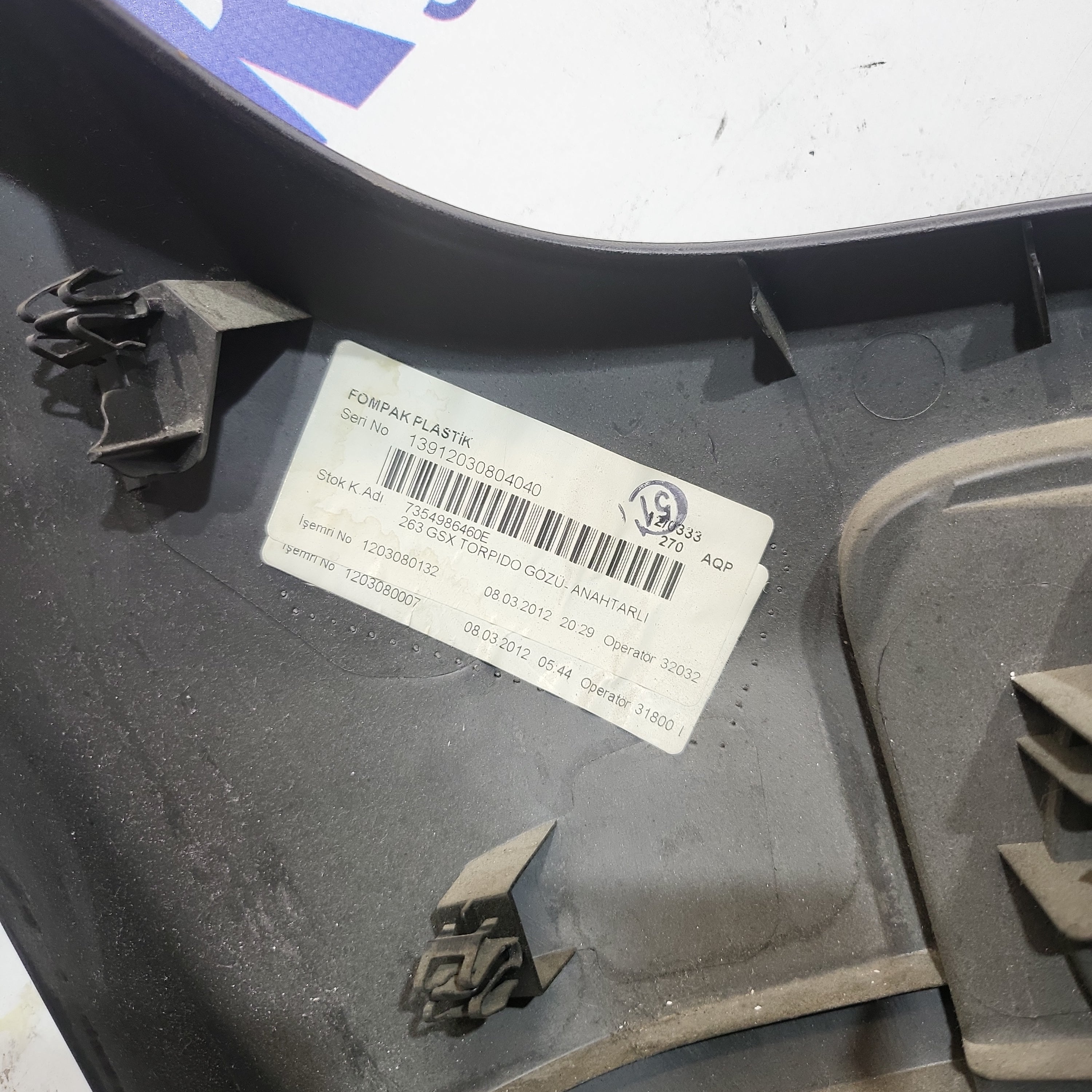 Cajón portaobjetos Fiat Doblò 1.6