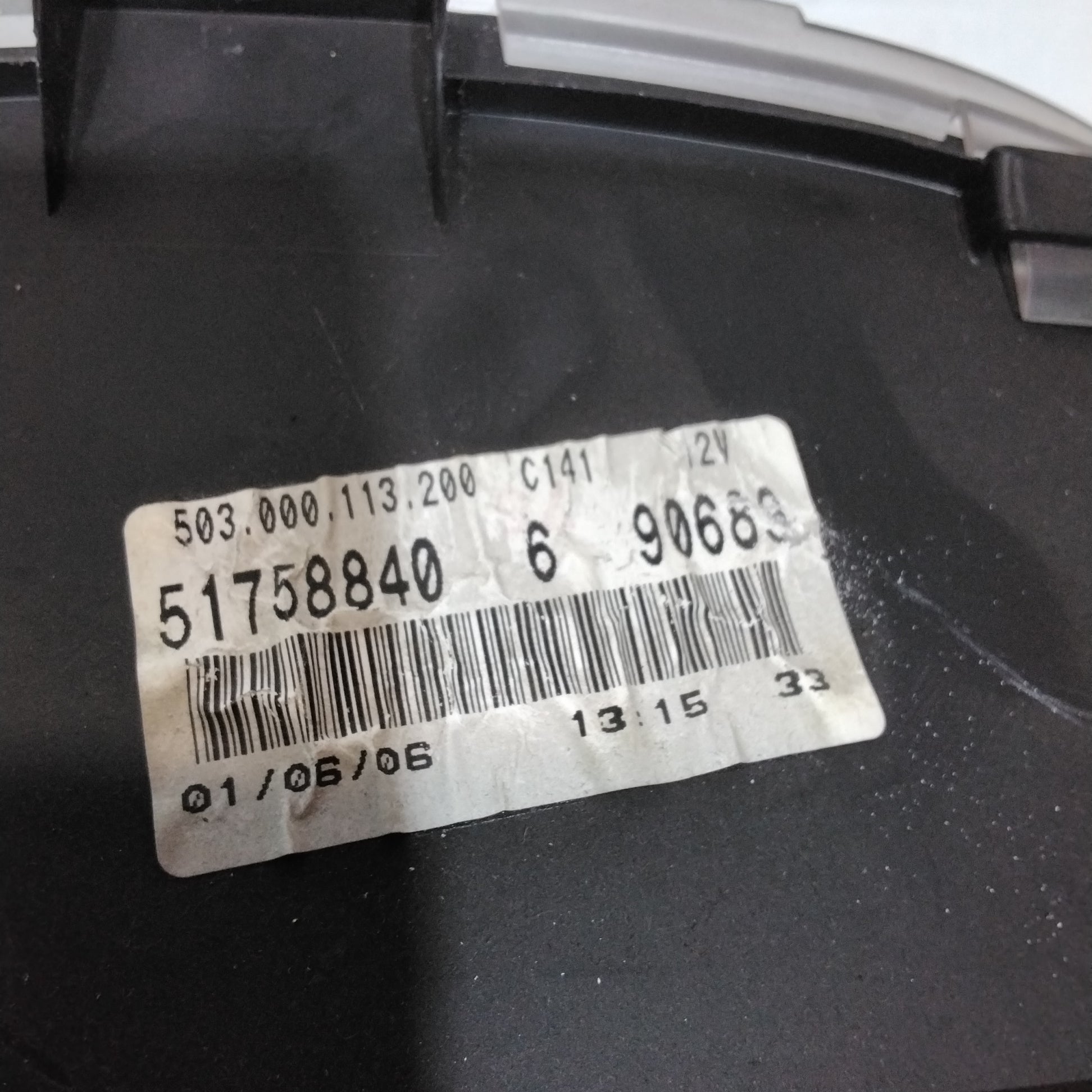 Instrument cluster/odometer Fiat Doblo Bepower