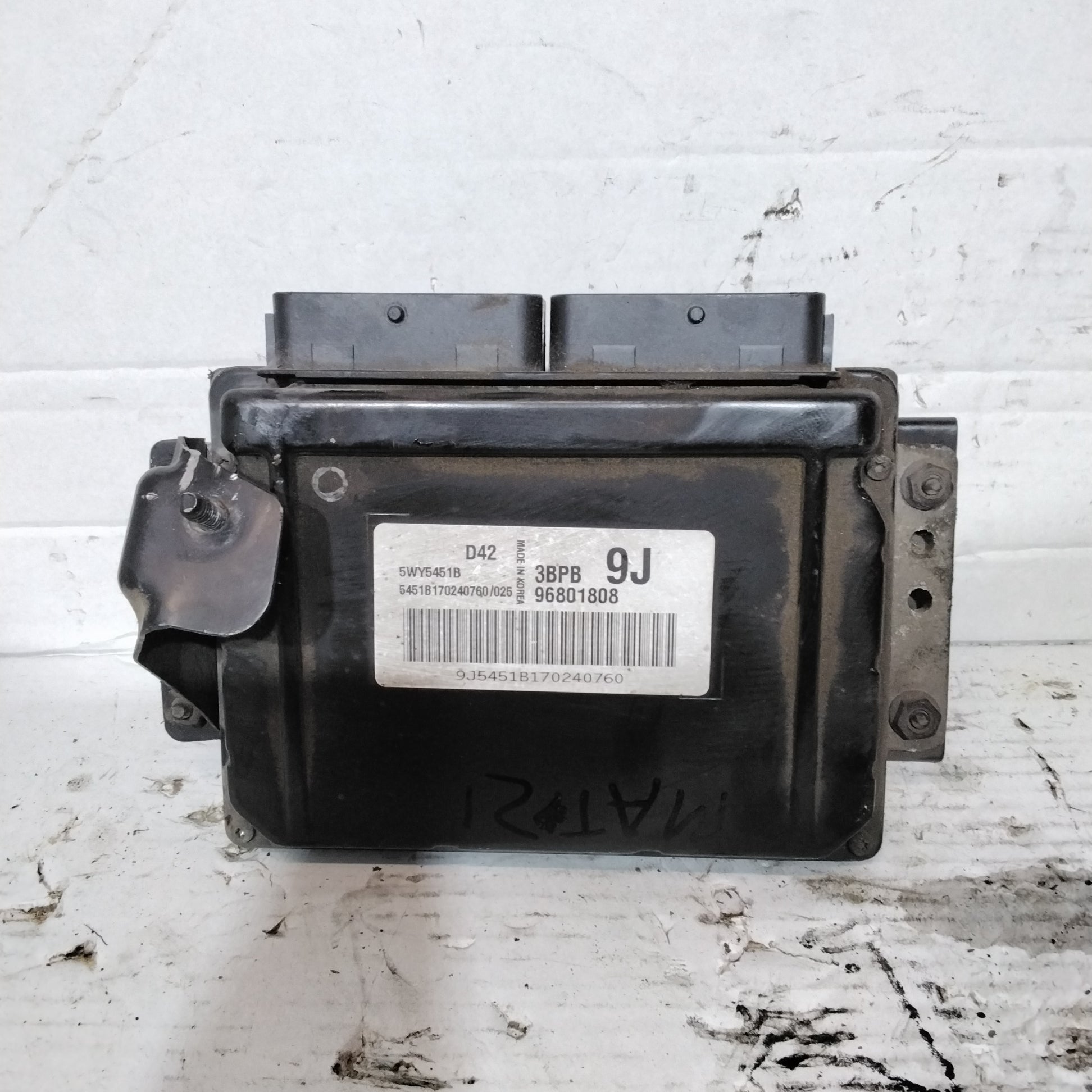 Engine control unit Chevrolet Matiz code: 96801808